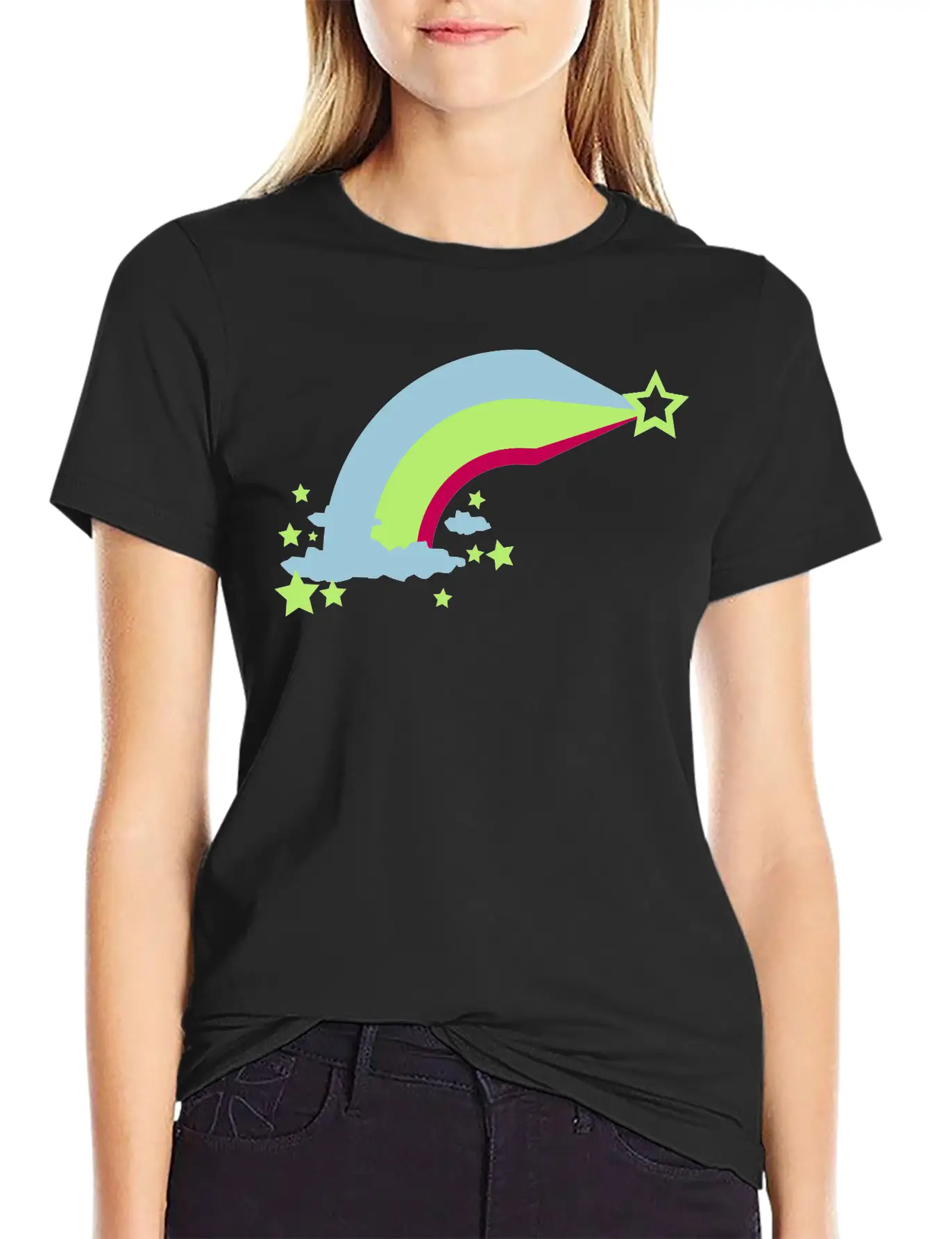 Rainbow Unisex Short Sleeve Soft Cotton T-Shirt – Casual Everyday Wear