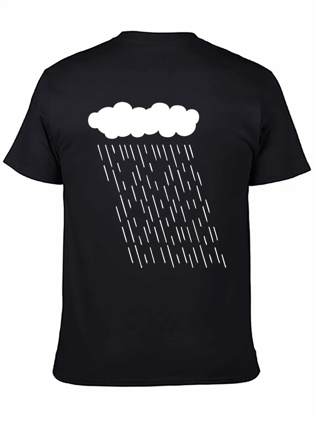 Rainy Storm Cloud Classic Fit Graphic Tee For Daily Comfort – Unisex Cotton Shirt