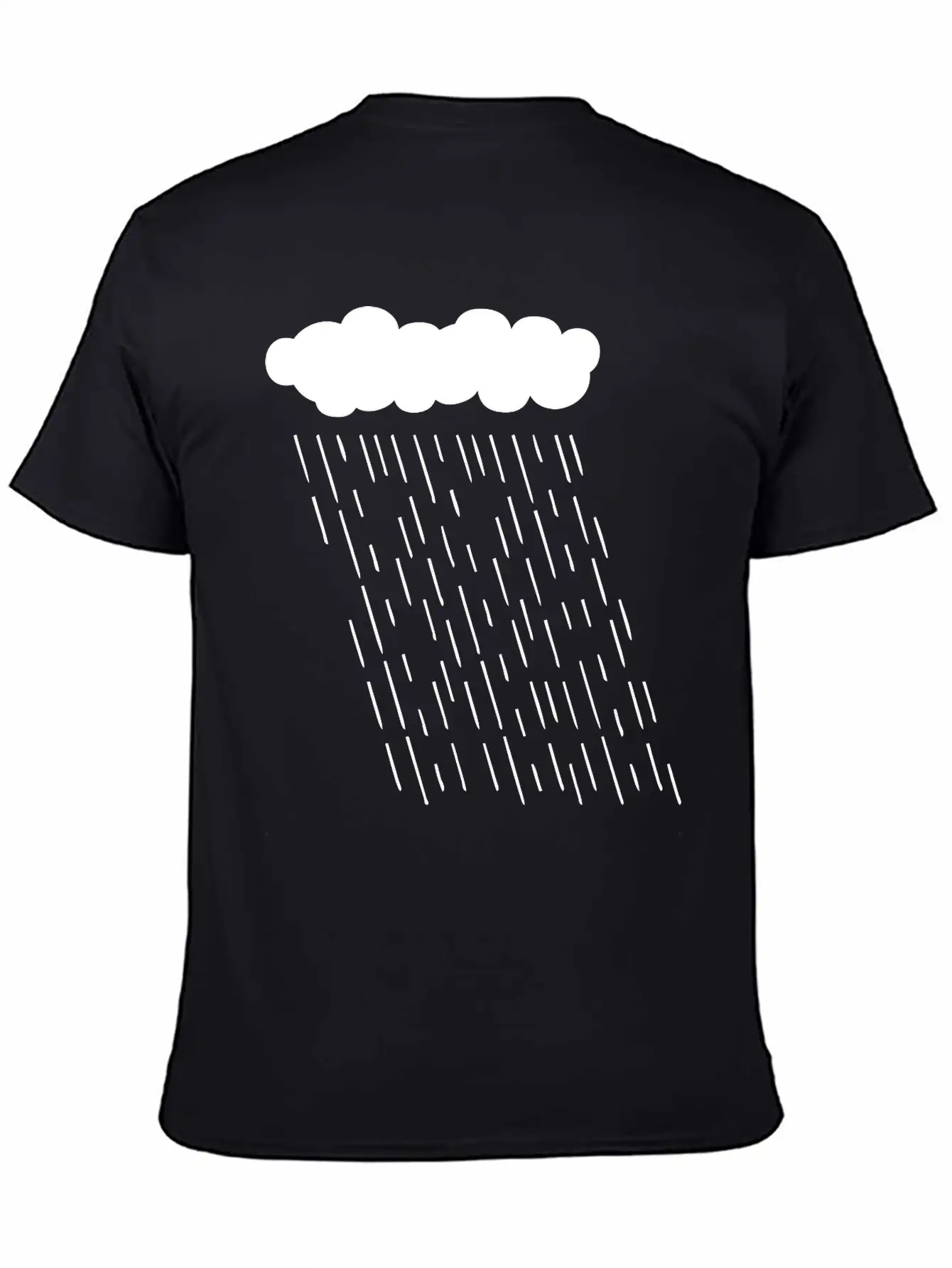 Rainy Storm Cloud Classic Fit Graphic Tee For Daily Comfort – Unisex Cotton Shirt