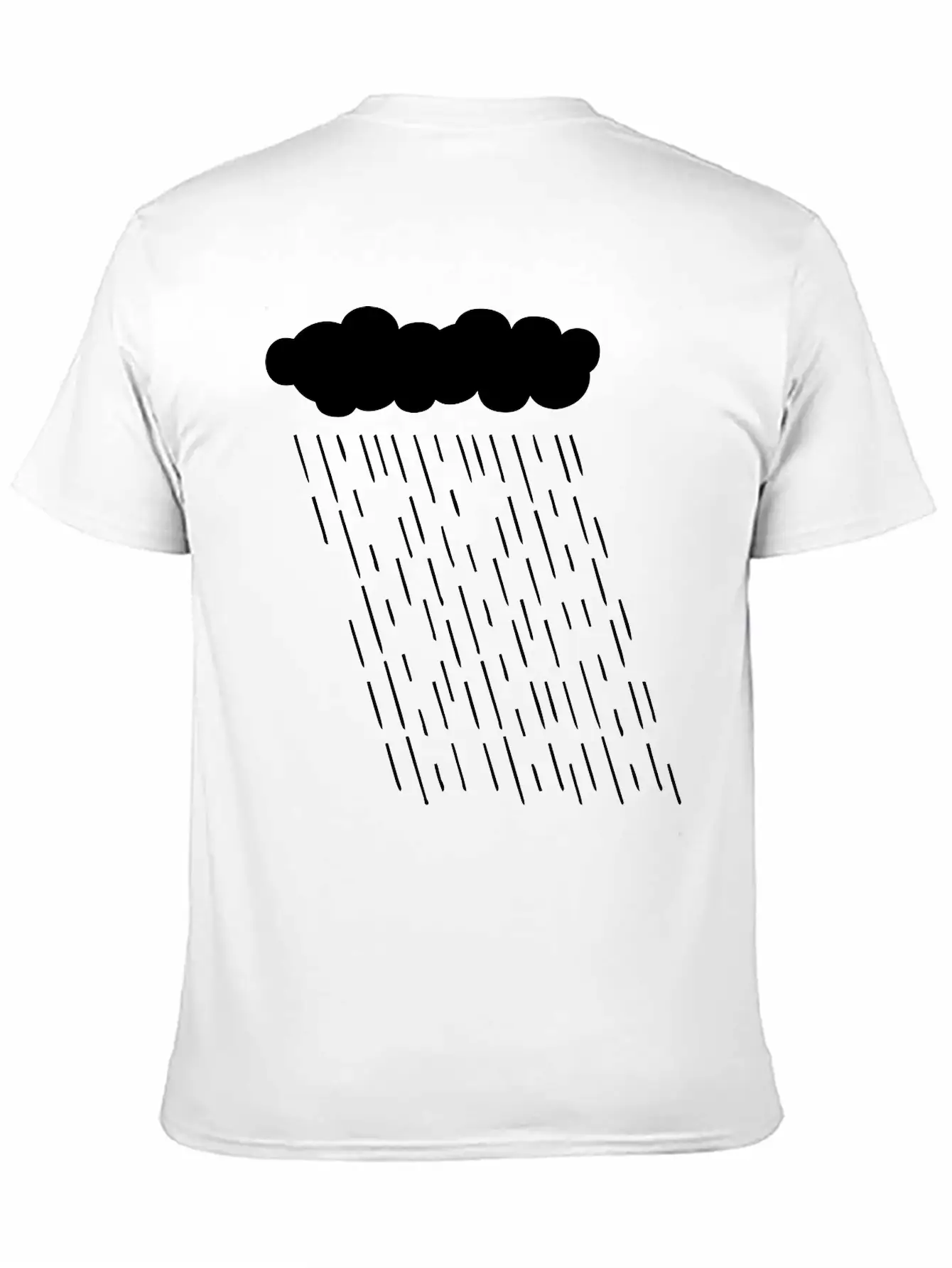 Rainy Storm Cloud Classic Fit Graphic Tee For Daily Comfort – Unisex Cotton Shirt