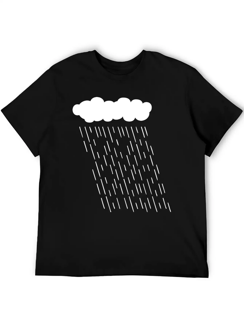 Rainy Storm Cloud Classic Fit Graphic Tee For Daily Comfort – Unisex Cotton Shirt