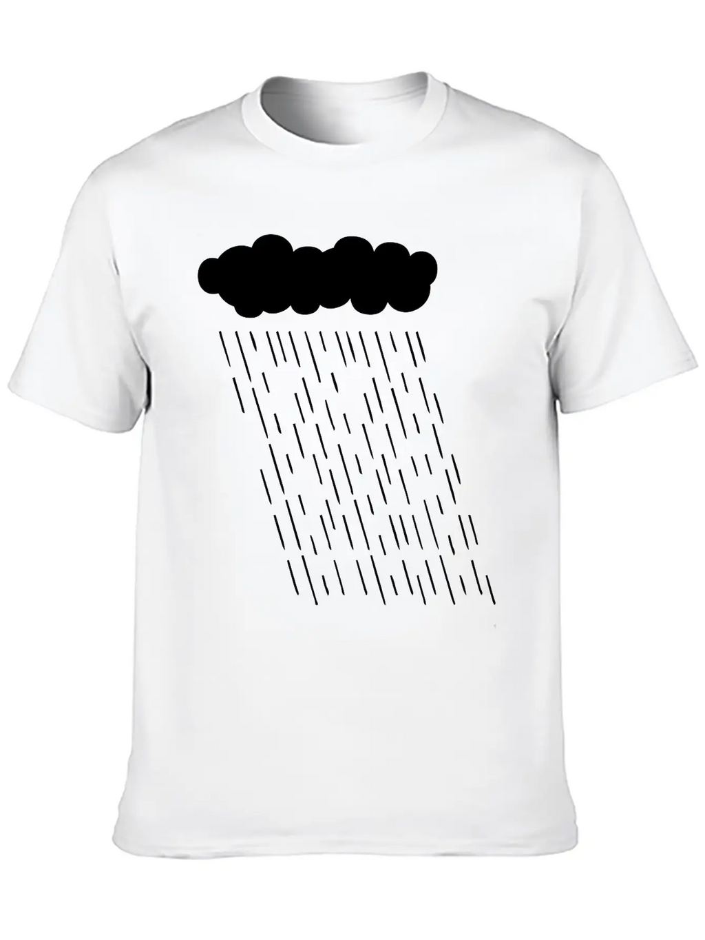 Rainy Storm Cloud Classic Fit Graphic Tee For Daily Comfort – Unisex Cotton Shirt