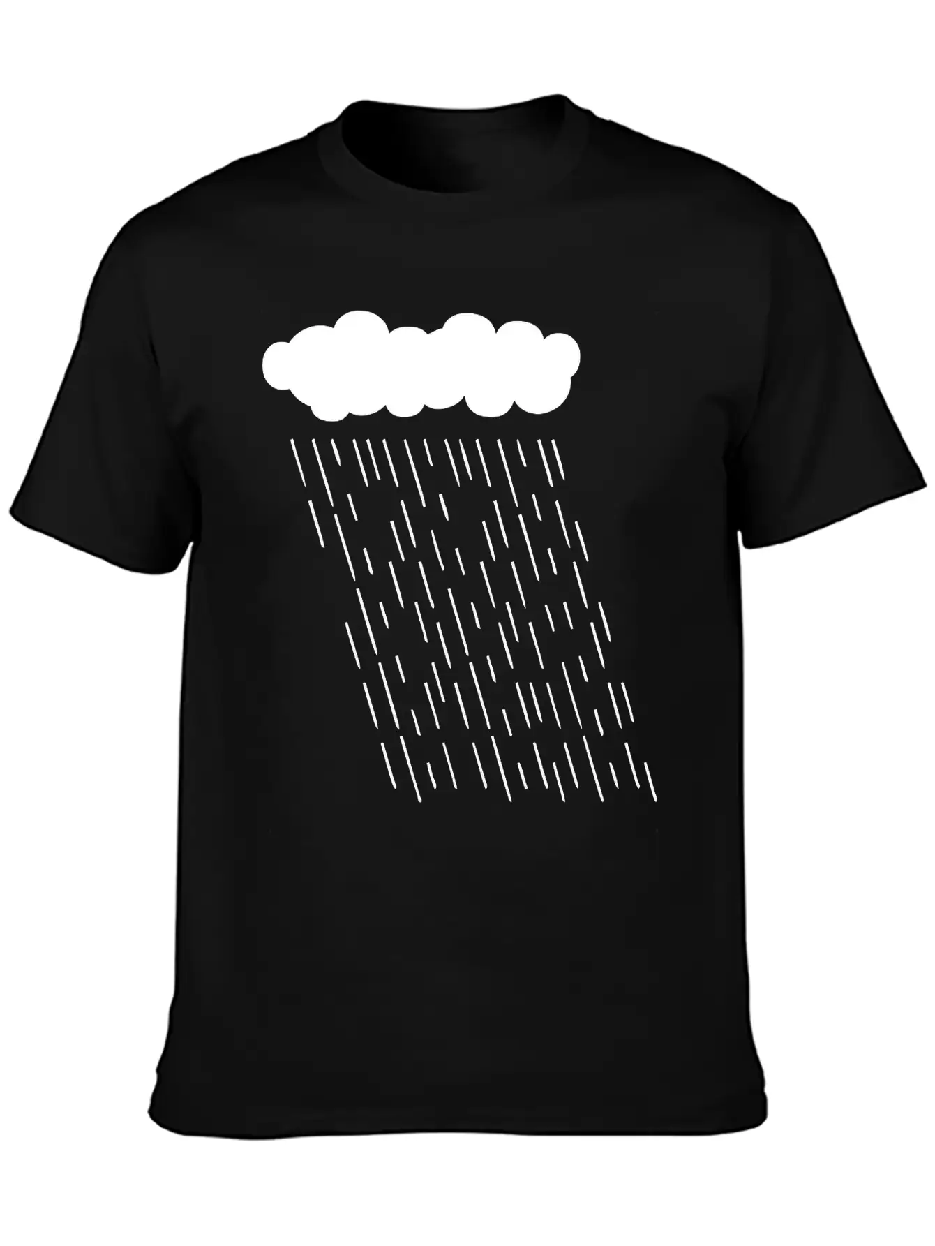 Rainy Storm Cloud Classic Fit Graphic Tee For Daily Comfort – Unisex Cotton Shirt