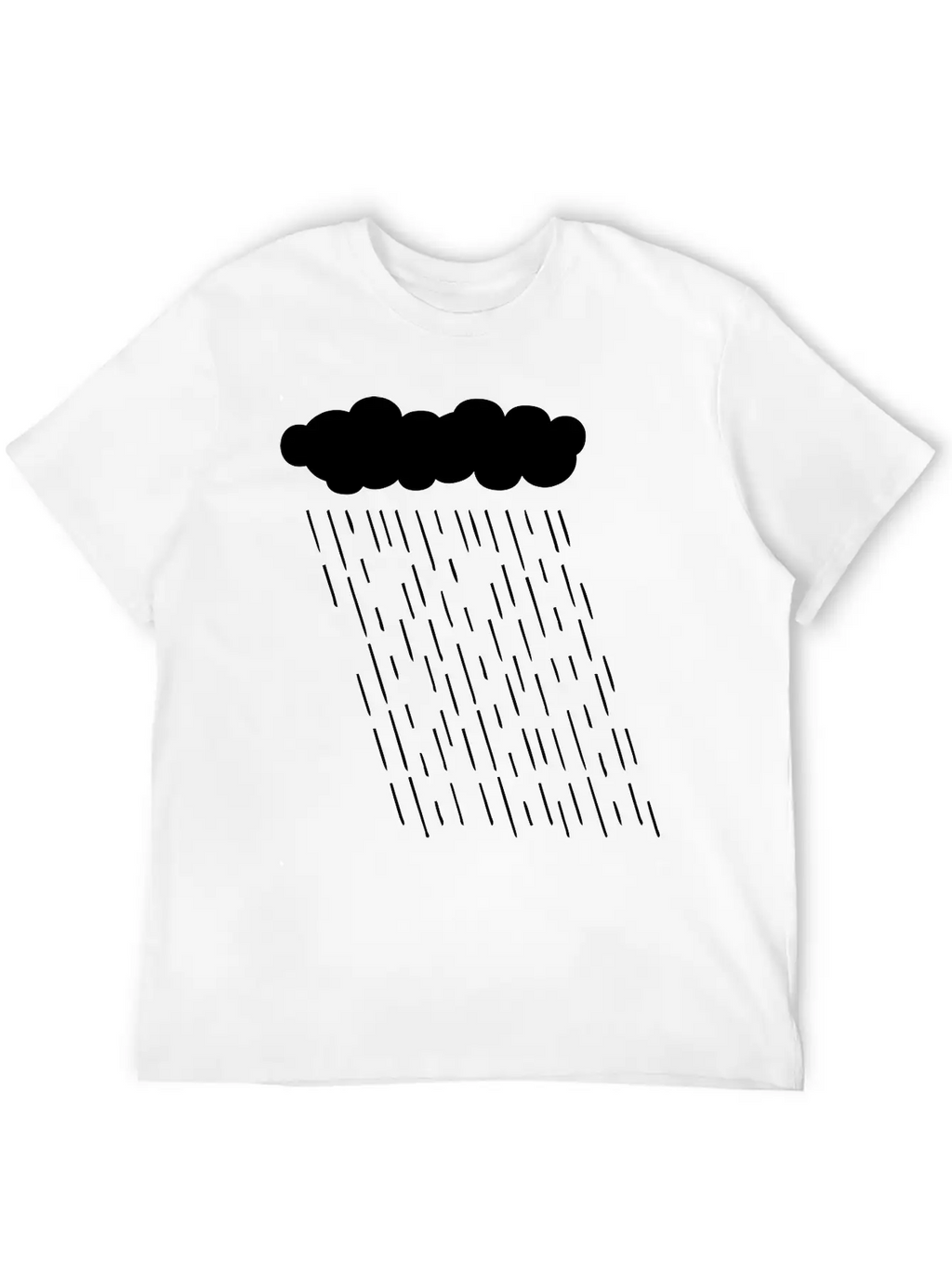 Rainy Storm Cloud Classic Fit Graphic Tee For Daily Comfort – Unisex Cotton Shirt
