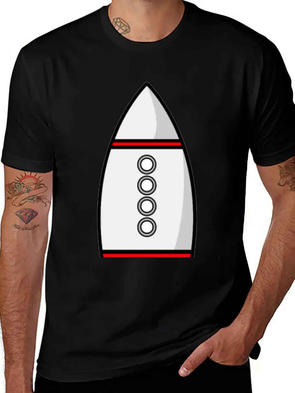 Rakete Rocket Space Shuttle Ufo Raumschiff Mond Mo Classic Fit Graphic Tee For Daily Comfort – Unisex Cotton Shirt