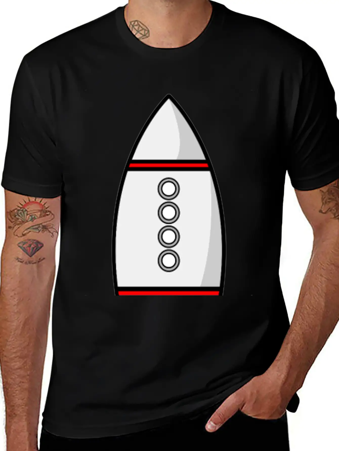 Rakete Rocket Space Shuttle Ufo Raumschiff Mond Mo Classic Fit Graphic Tee For Daily Comfort – Unisex Cotton Shirt