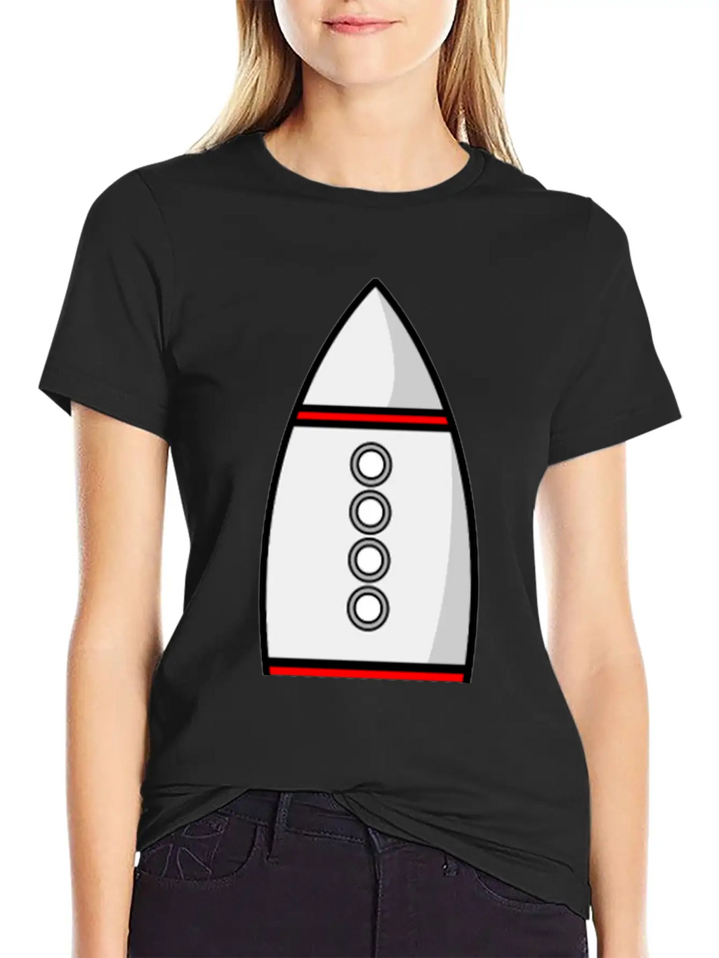 Rakete Rocket Space Shuttle Ufo Raumschiff Mond Mo Classic Fit Graphic Tee For Daily Comfort – Unisex Cotton Shirt