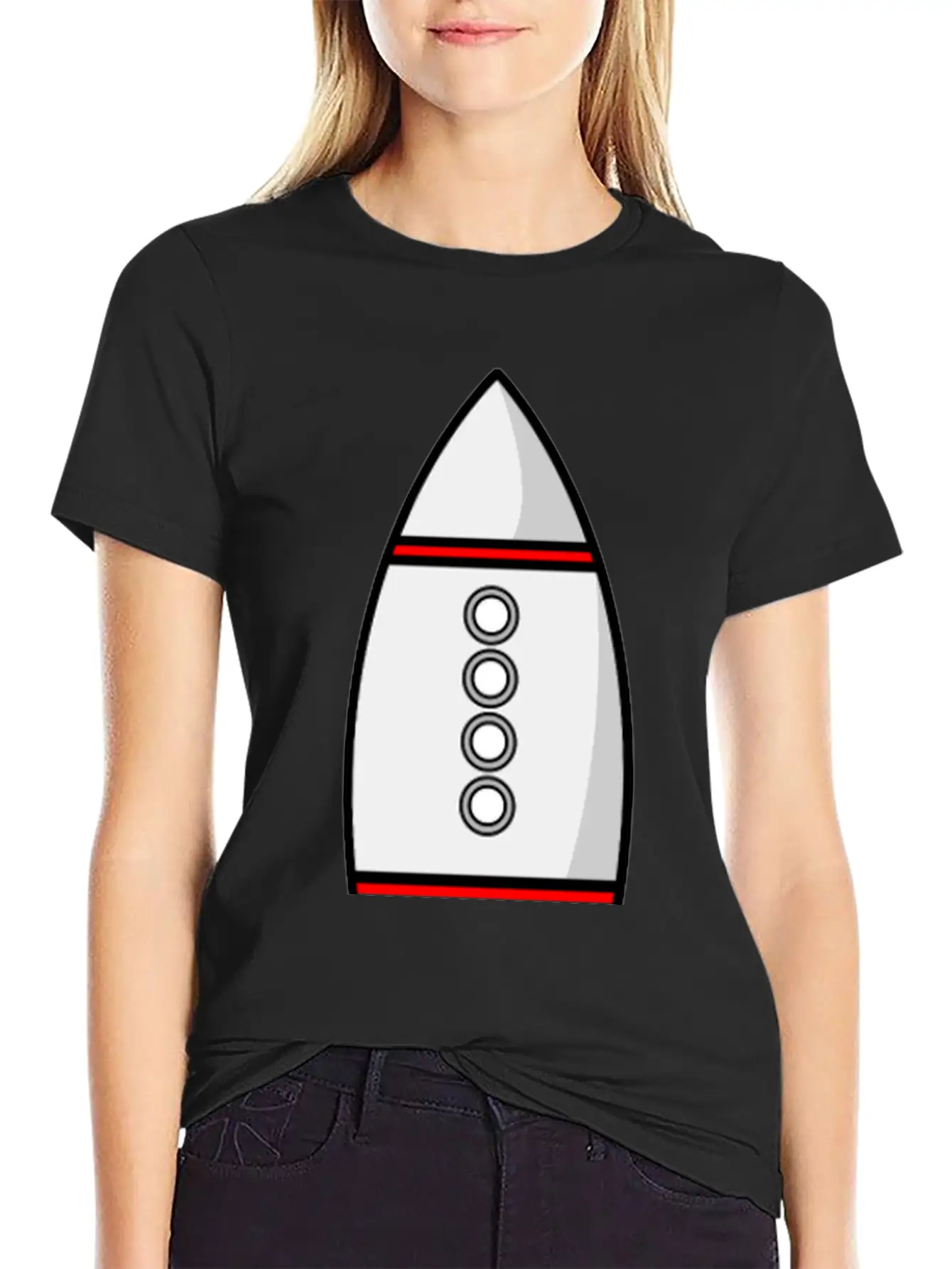 Rakete Rocket Space Shuttle Ufo Raumschiff Mond Mo Classic Fit Graphic Tee For Daily Comfort – Unisex Cotton Shirt