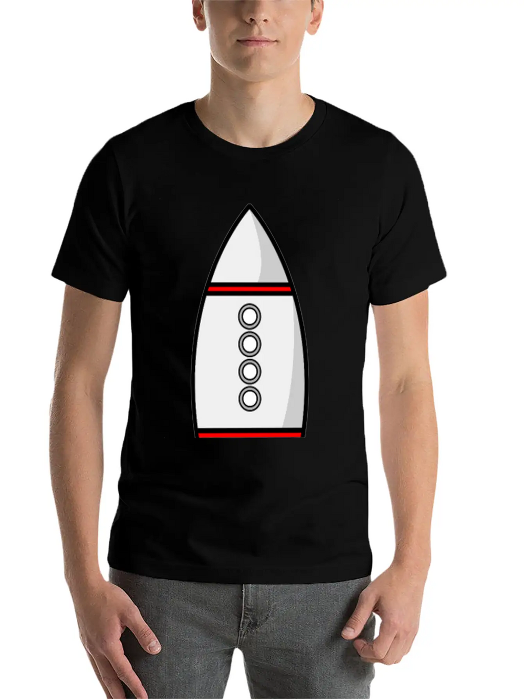 Rakete Rocket Space Shuttle Ufo Raumschiff Mond Mo Classic Fit Graphic Tee For Daily Comfort – Unisex Cotton Shirt