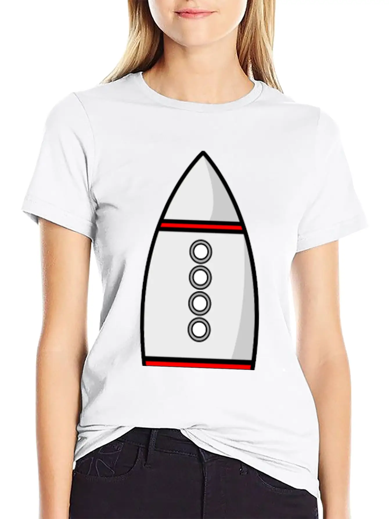 Rakete Rocket Space Shuttle Ufo Raumschiff Mond Mo Classic Fit Graphic Tee For Daily Comfort – Unisex Cotton Shirt