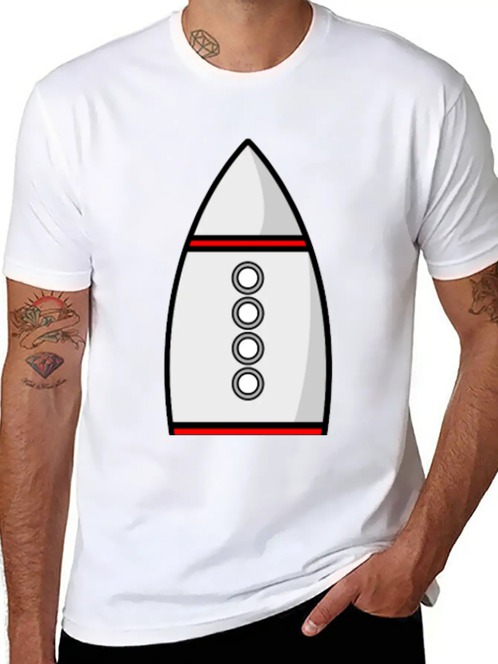 Rakete Rocket Space Shuttle Ufo Raumschiff Mond Mo Classic Fit Graphic Tee For Daily Comfort – Unisex Cotton Shirt
