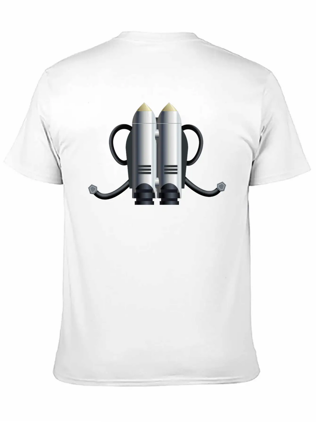 Rakete Rocket Space Shuttle Ufo Raumschiff Mond Mo Unisex Short Sleeve Soft Cotton T-Shirt – Casual Everyday Wear