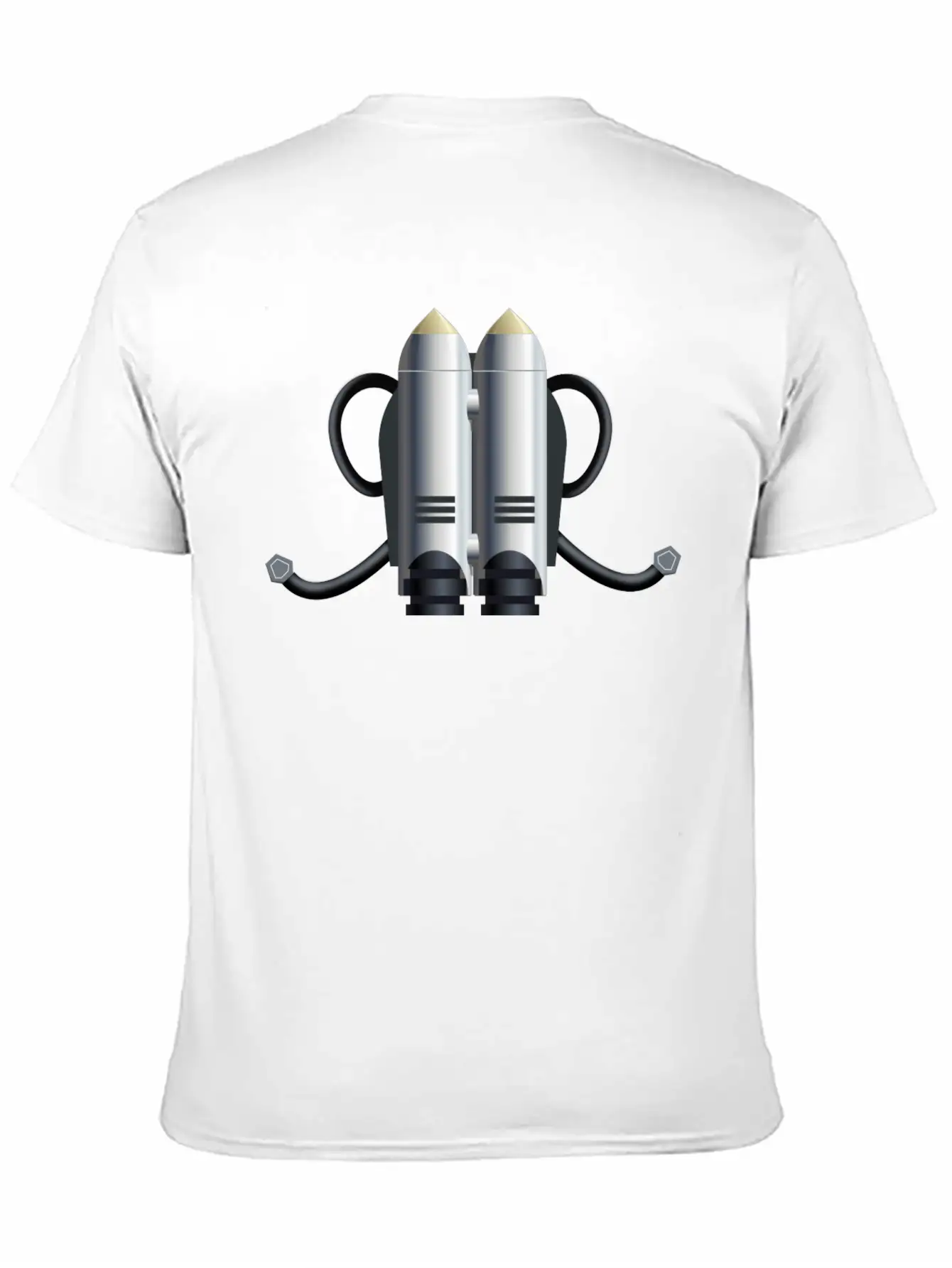 Rakete Rocket Space Shuttle Ufo Raumschiff Mond Mo Unisex Short Sleeve Soft Cotton T-Shirt – Casual Everyday Wear