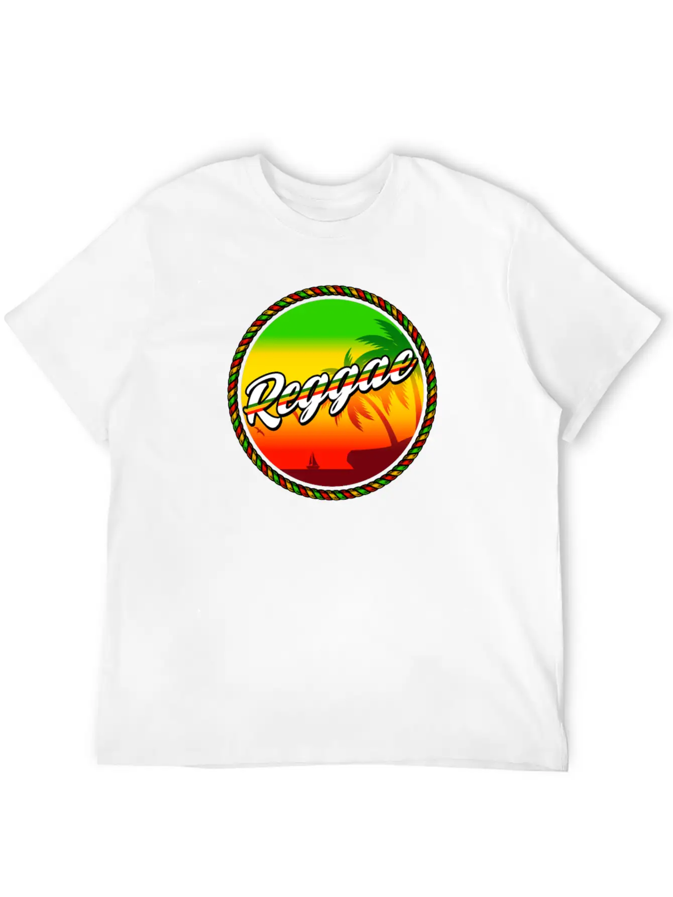 Rastafari Music Vibes Only Rasta Jamaika Reggae Unisex Short Sleeve Soft Cotton T-Shirt – Casual Everyday Wear