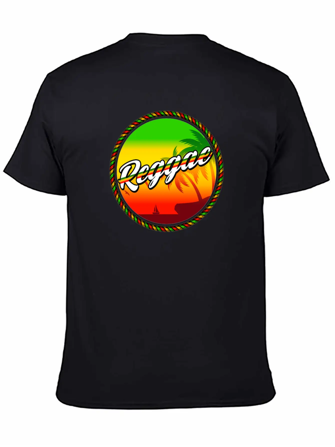 Rastafari Music Vibes Only Rasta Jamaika Reggae Unisex Short Sleeve Soft Cotton T-Shirt – Casual Everyday Wear