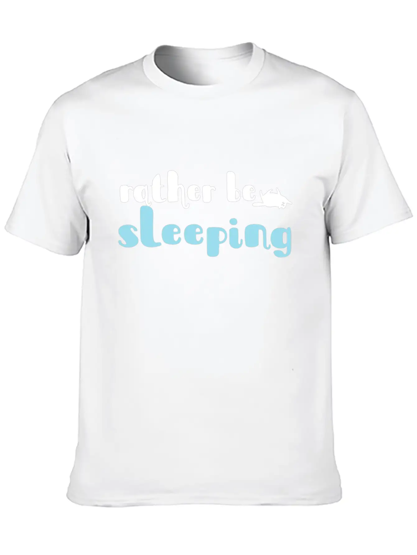 Rather Be Sleeping Cat Lover Gift Unisex Casual T-Shirt – Clean Design For Daily Comfort