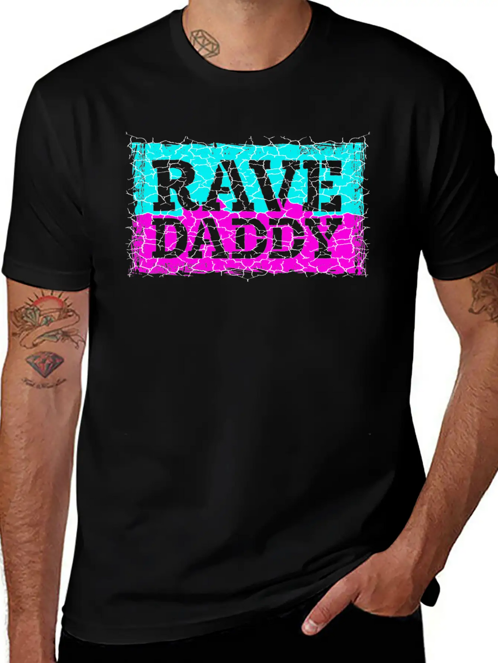 Rave Daddy EDM Techno Music Raver Party Festival Breathable Soft Cotton T-Shirt – Timeless Casual Look