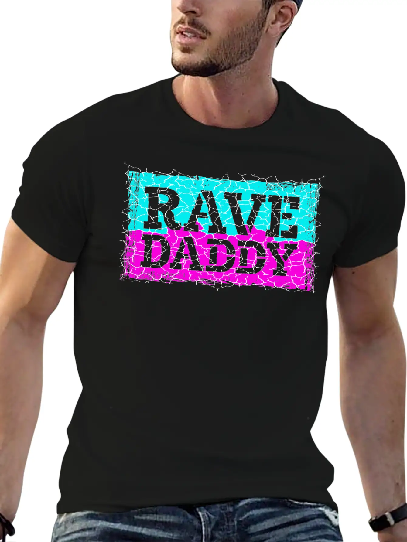 Rave Daddy EDM Techno Music Raver Party Festival Breathable Soft Cotton T-Shirt – Timeless Casual Look