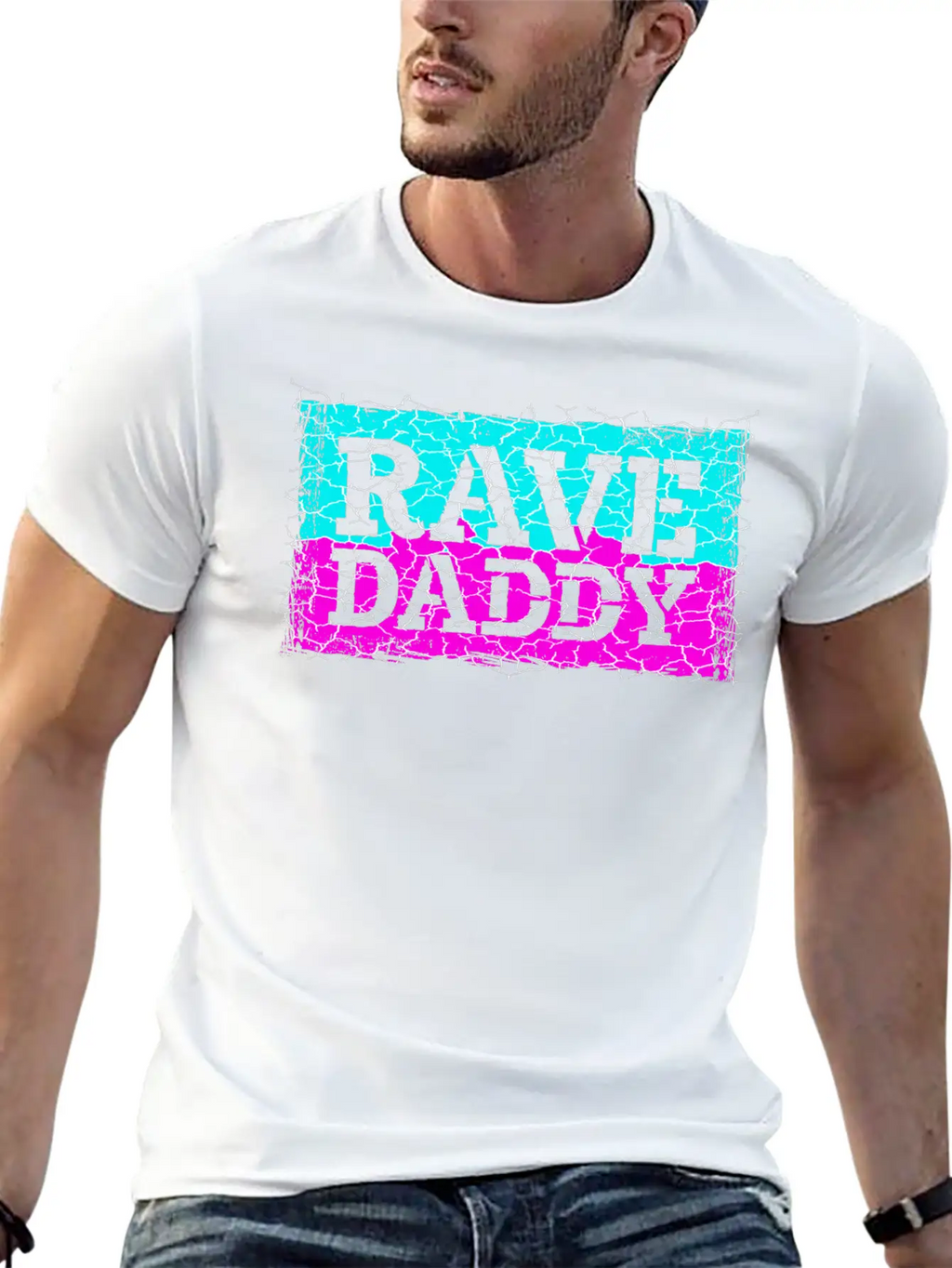 Rave Daddy EDM Techno Music Raver Party Festival Breathable Soft Cotton T-Shirt – Timeless Casual Look