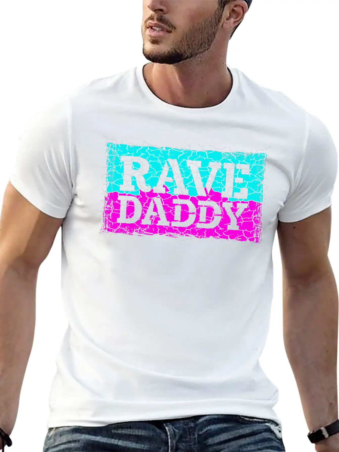 Rave Daddy EDM Techno Music Raver Party Festival Breathable Soft Cotton T-Shirt – Timeless Casual Look