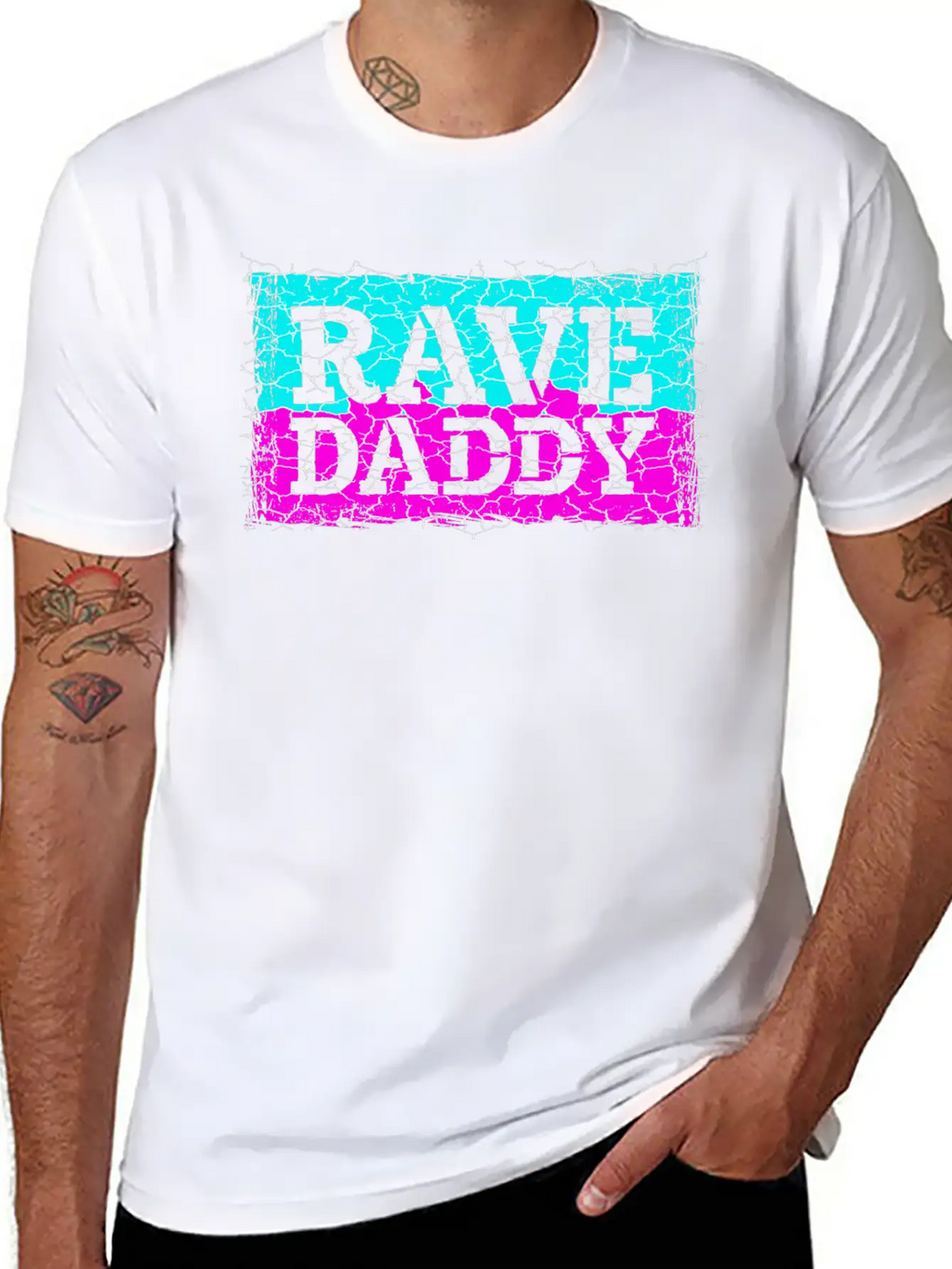 Rave Daddy EDM Techno Music Raver Party Festival Breathable Soft Cotton T-Shirt – Timeless Casual Look