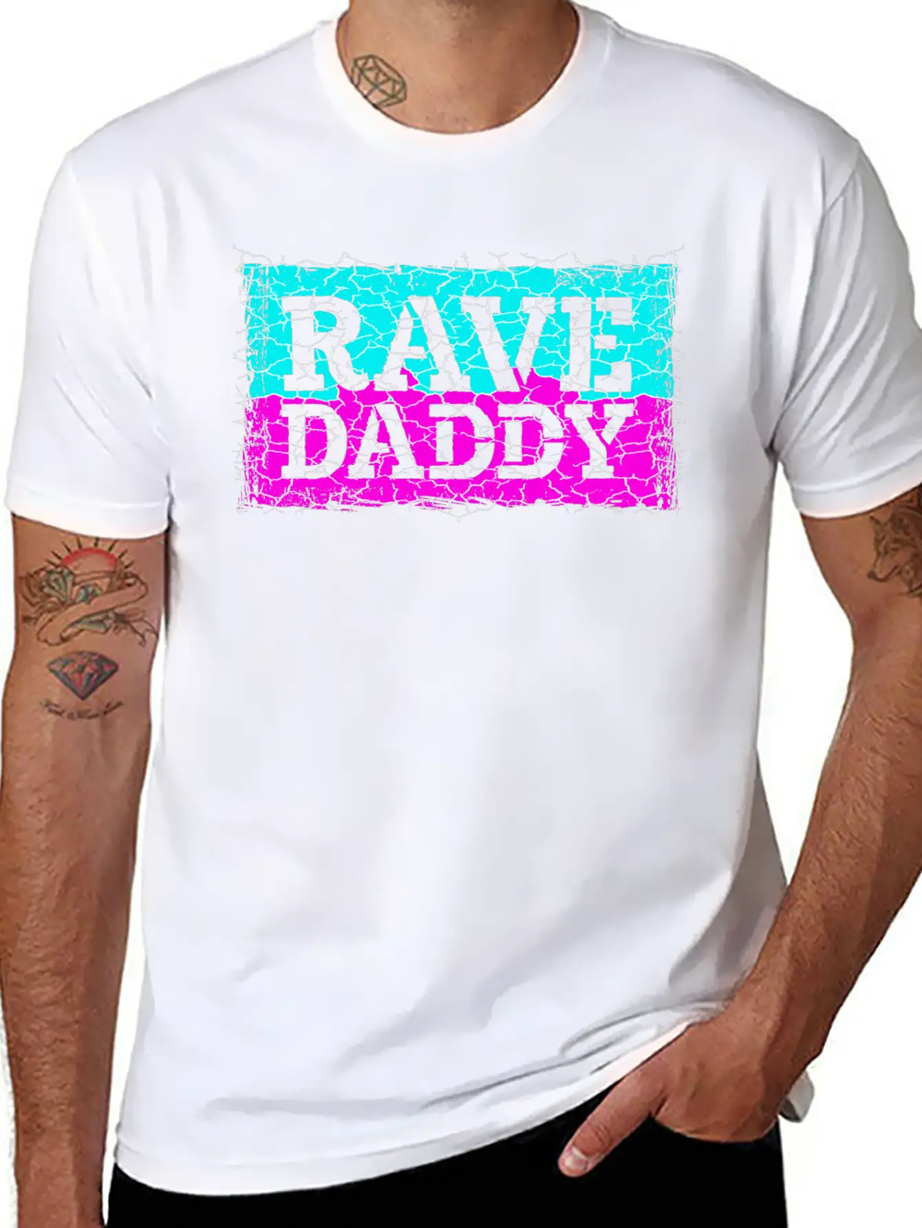 Rave Daddy EDM Techno Music Raver Party Festival Breathable Soft Cotton T-Shirt – Timeless Casual Look