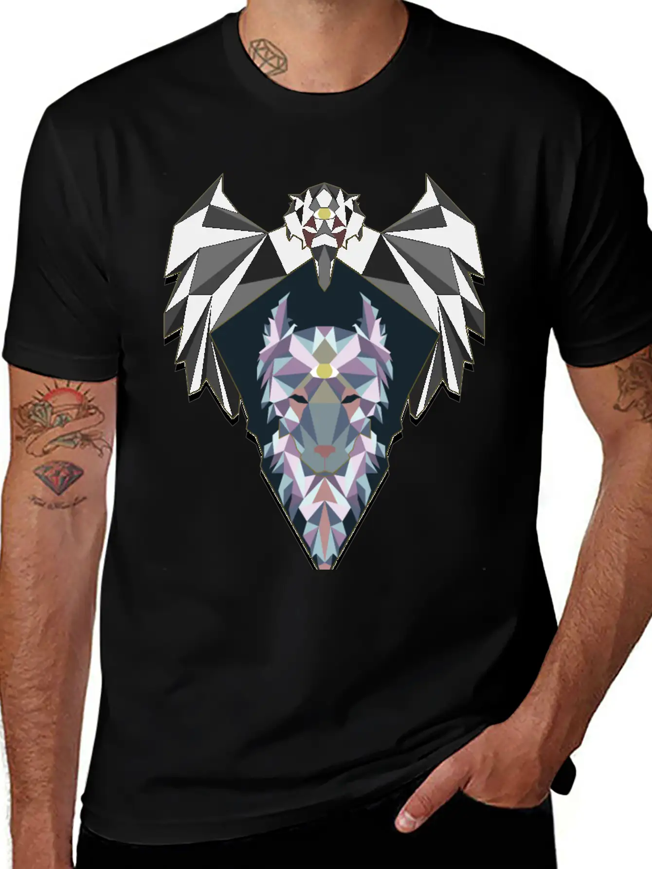 Raven And Wolf Unisex Casual T-Shirt – Clean Design For Daily Comfort