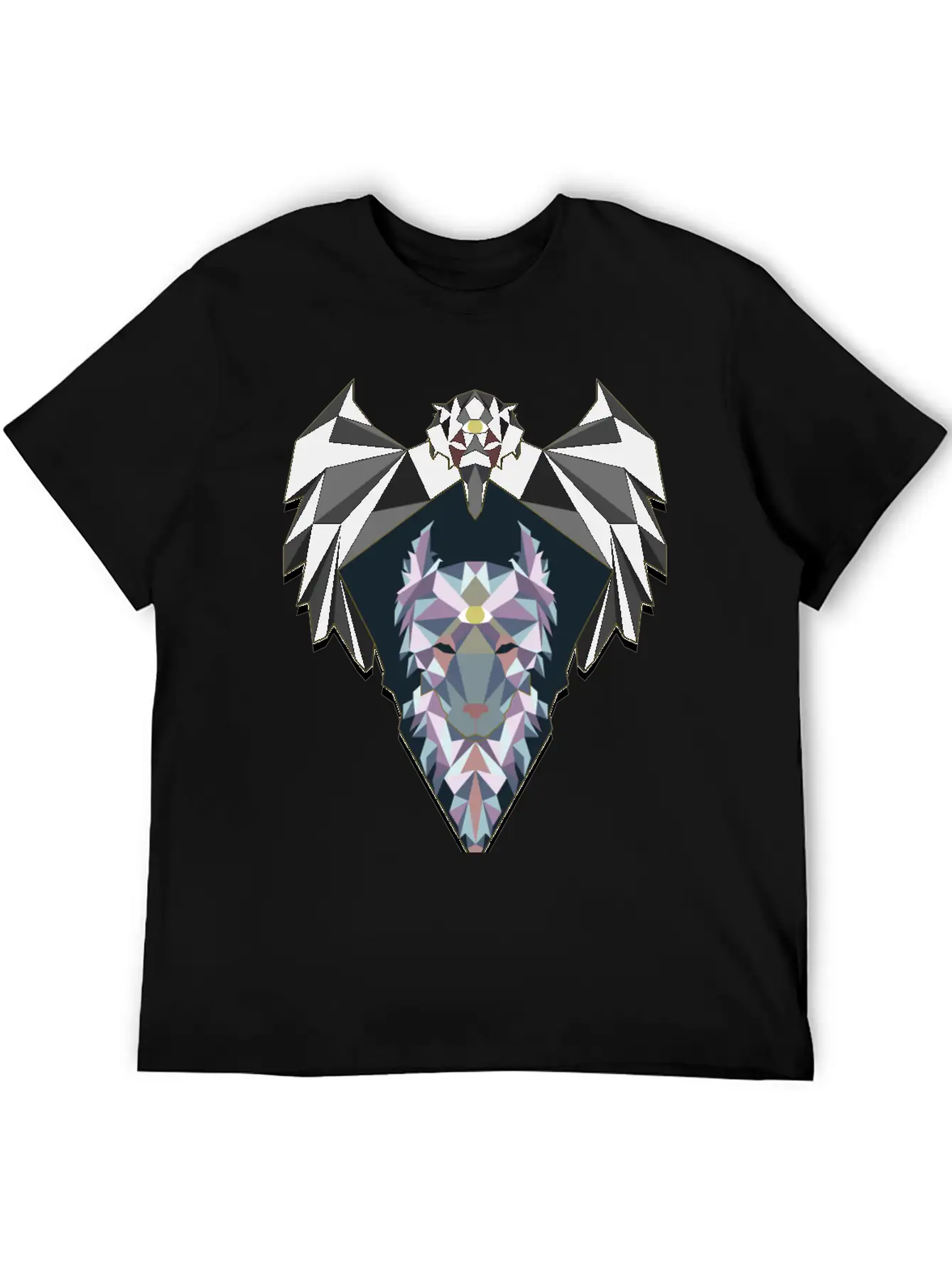 Raven And Wolf Unisex Casual T-Shirt – Clean Design For Daily Comfort
