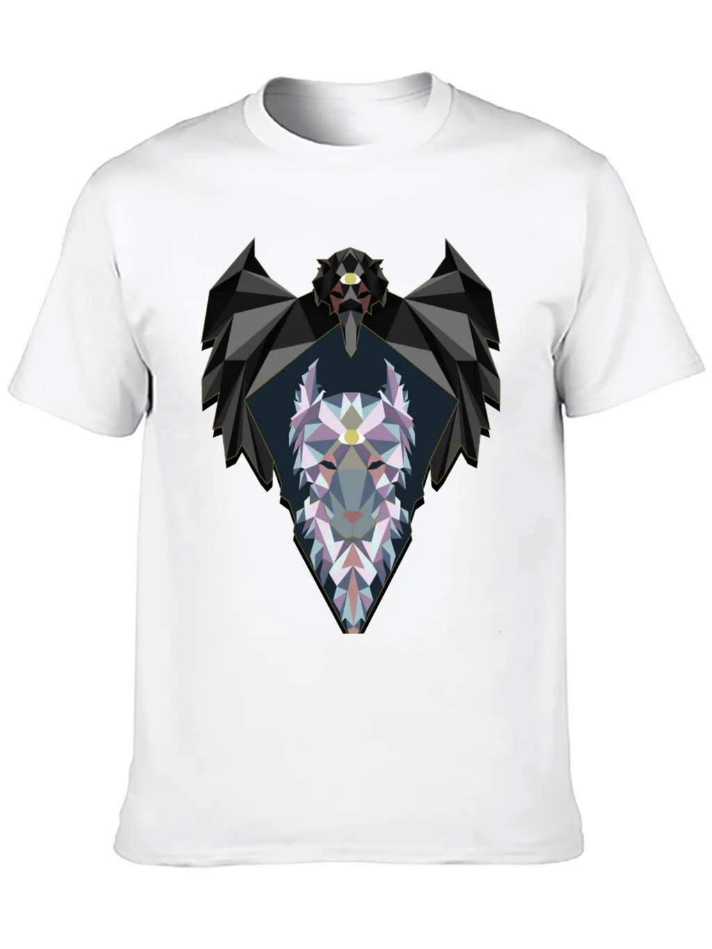 Raven And Wolf Unisex Casual T-Shirt – Clean Design For Daily Comfort