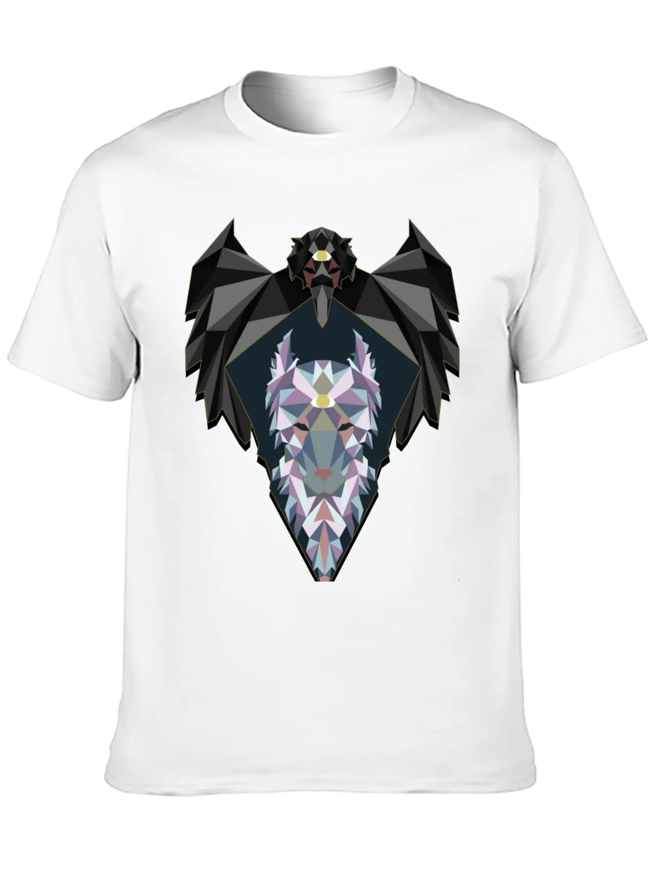 Raven And Wolf Unisex Casual T-Shirt – Clean Design For Daily Comfort