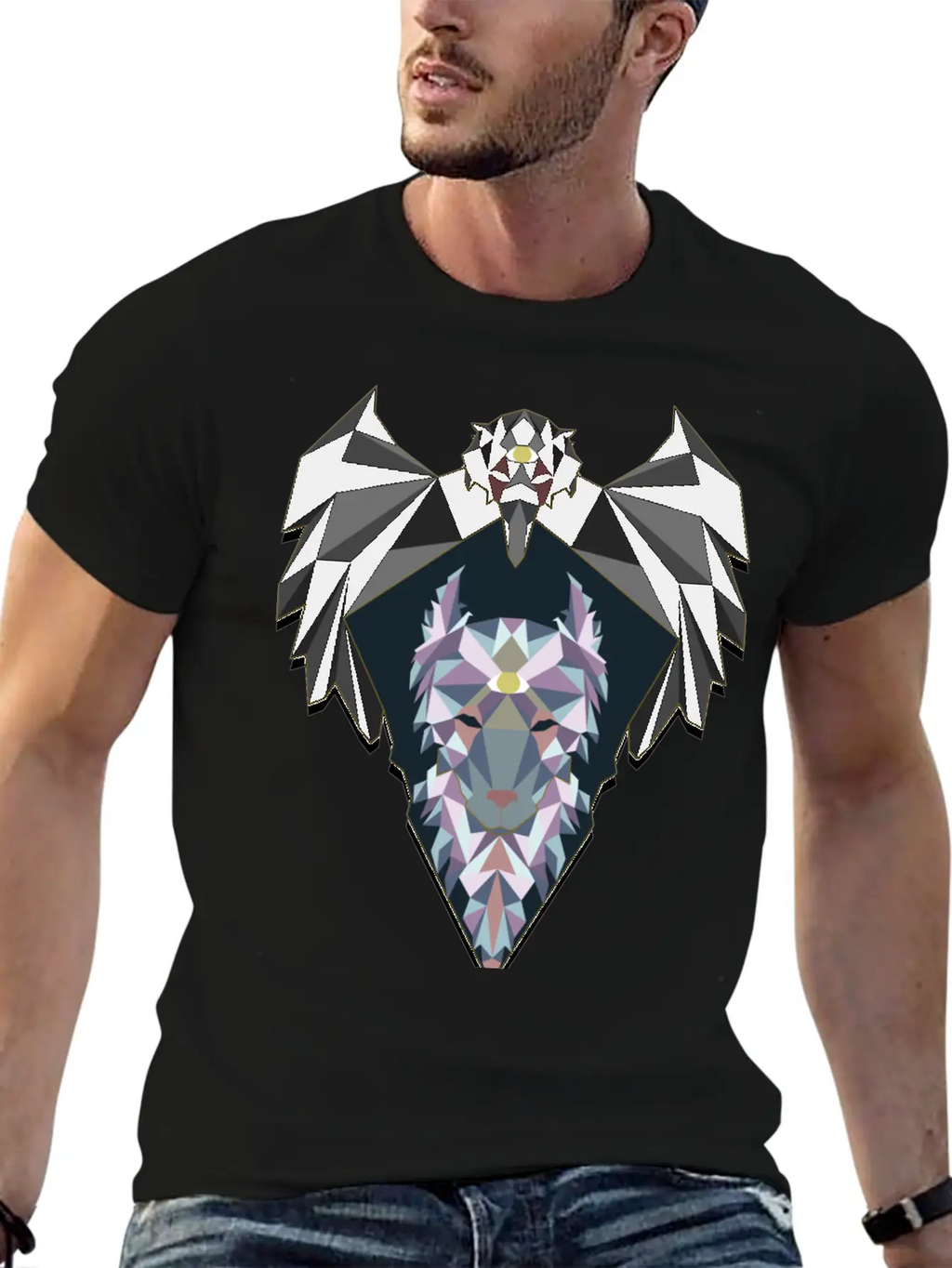 Raven And Wolf Unisex Casual T-Shirt – Clean Design For Daily Comfort