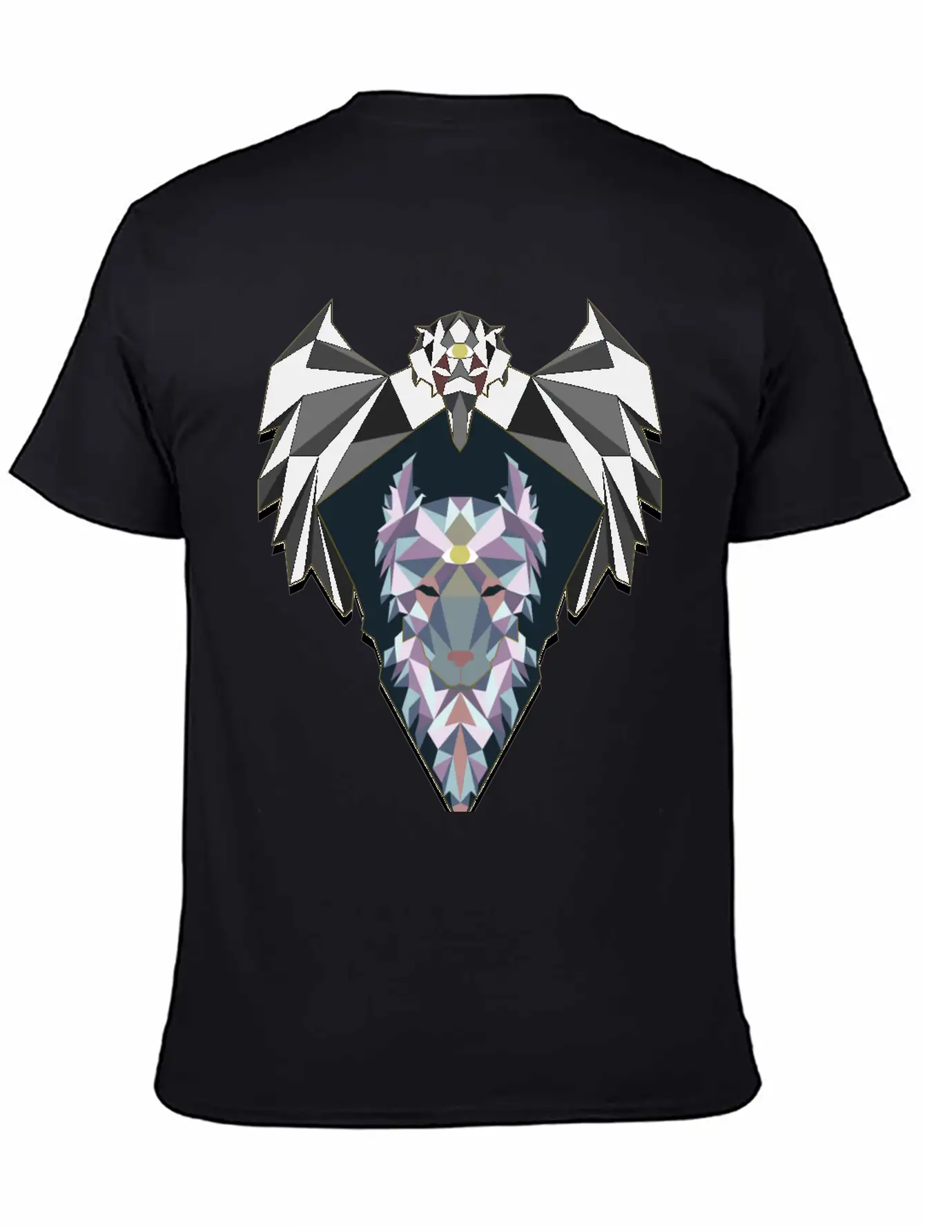 Raven And Wolf Unisex Casual T-Shirt – Clean Design For Daily Comfort