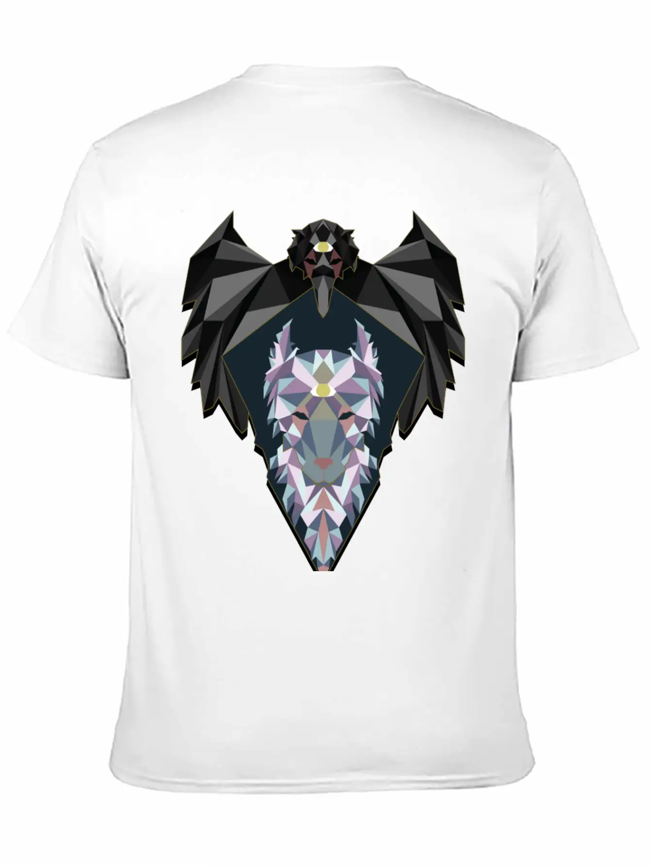 Raven And Wolf Unisex Casual T-Shirt – Clean Design For Daily Comfort