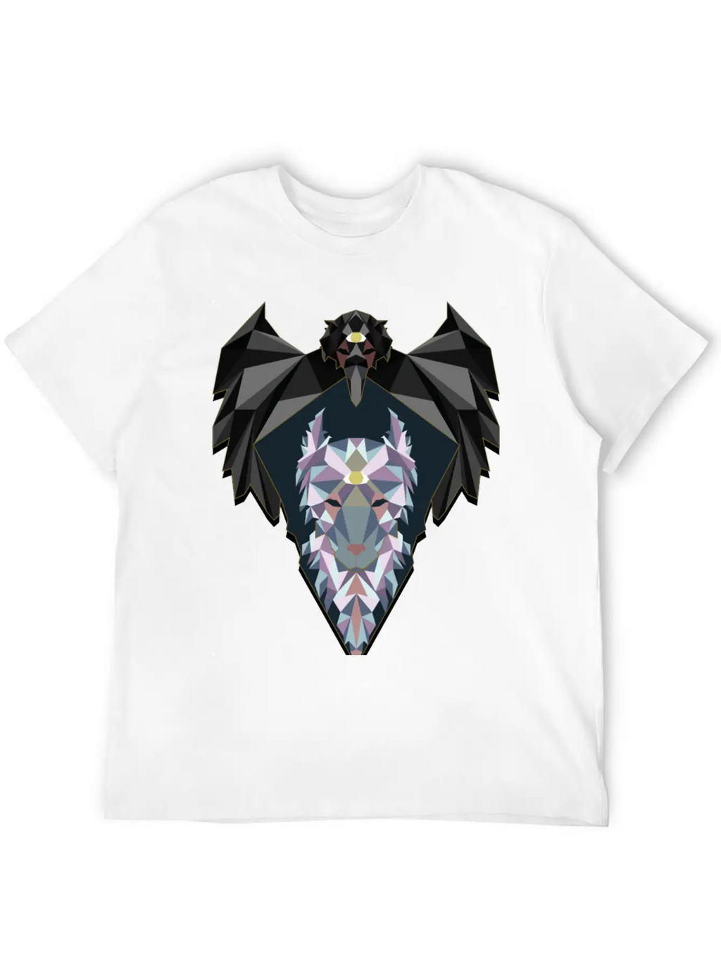 Raven And Wolf Unisex Casual T-Shirt – Clean Design For Daily Comfort