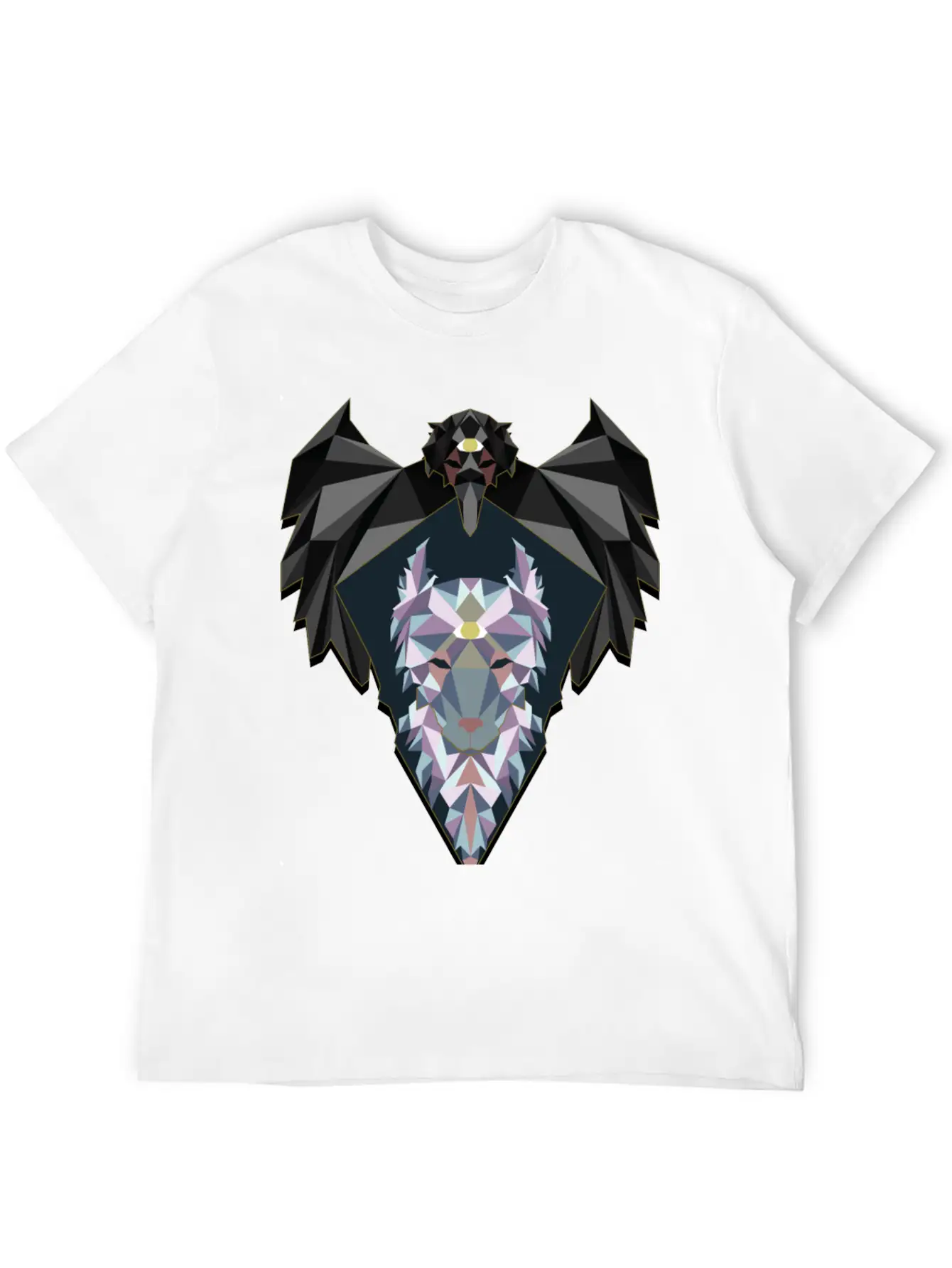 Raven And Wolf Unisex Casual T-Shirt – Clean Design For Daily Comfort