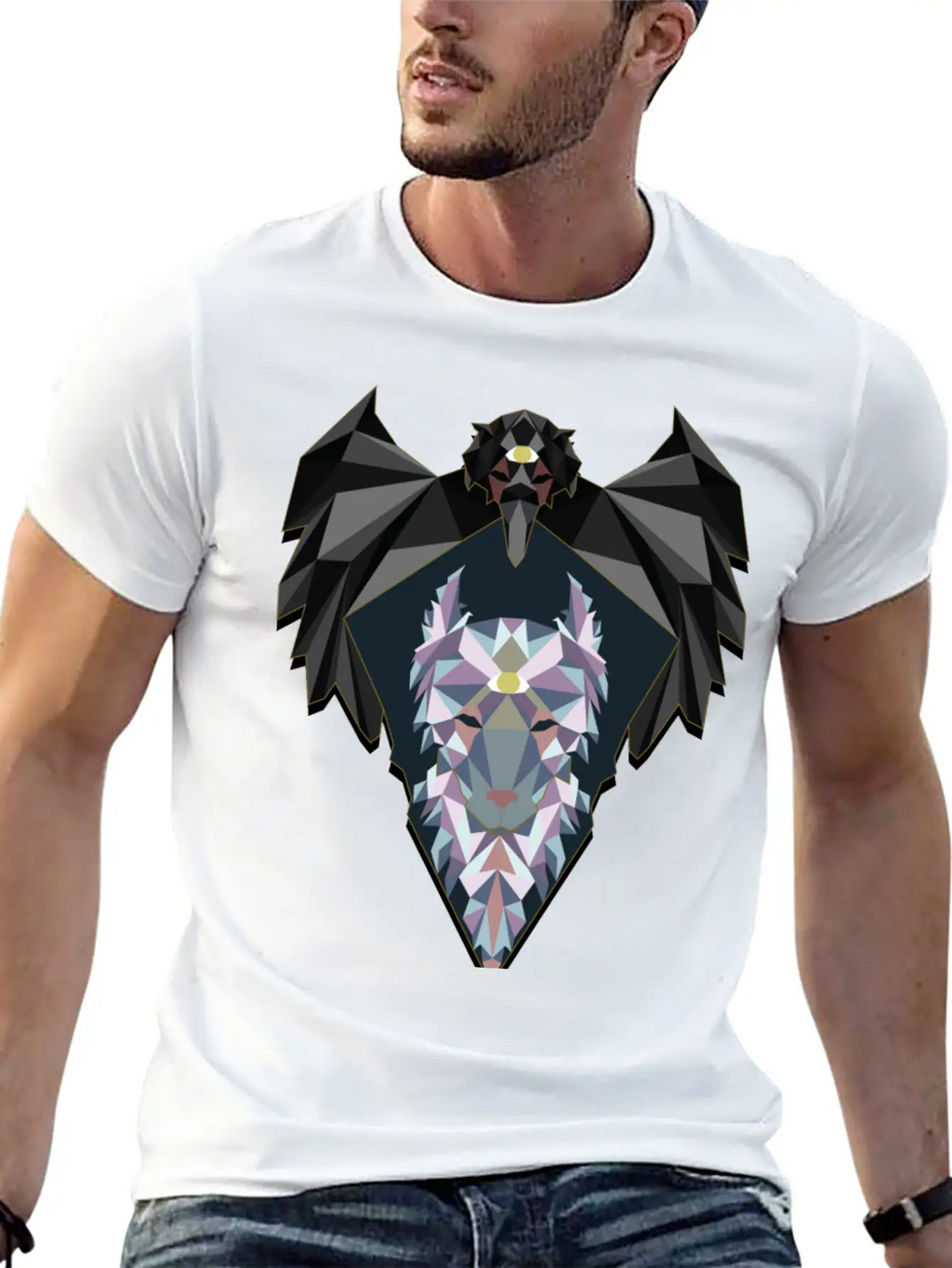 Raven And Wolf Unisex Casual T-Shirt – Clean Design For Daily Comfort