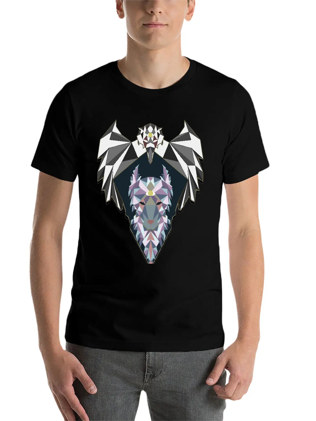 Raven And Wolf Unisex Casual T-Shirt – Clean Design For Daily Comfort