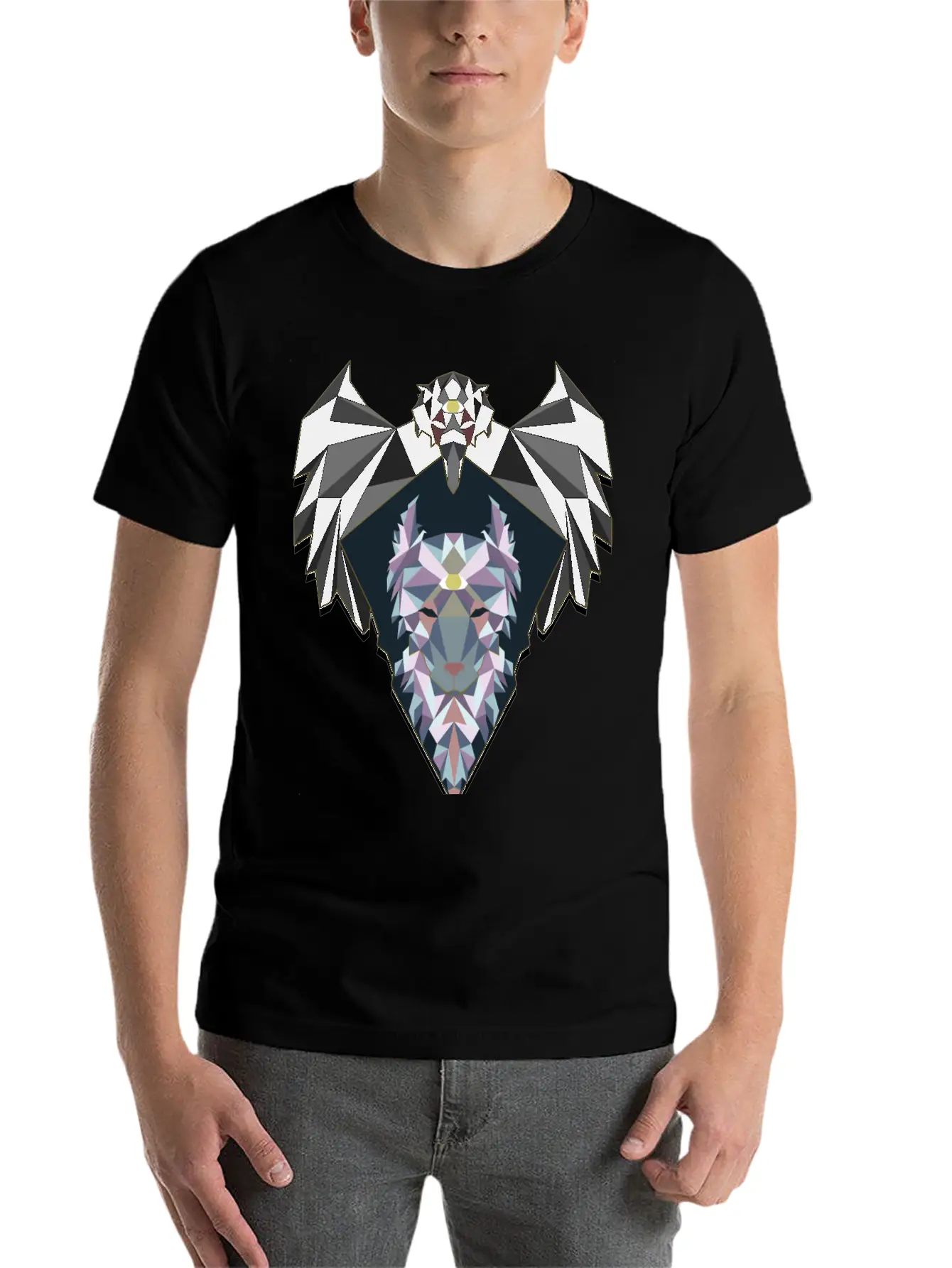 Raven And Wolf Unisex Casual T-Shirt – Clean Design For Daily Comfort