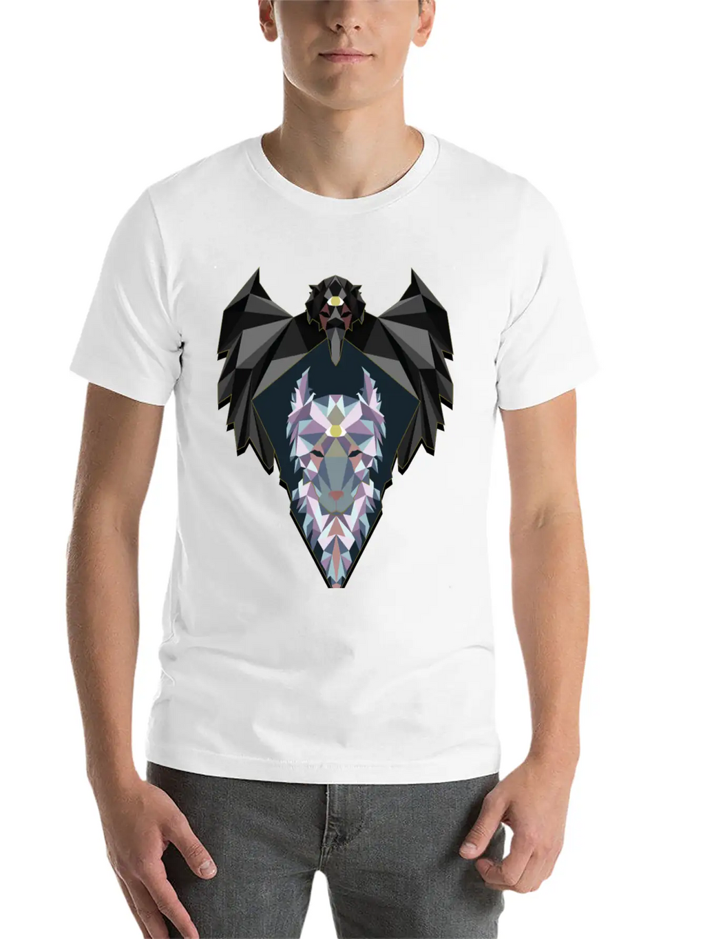 Raven And Wolf Unisex Casual T-Shirt – Clean Design For Daily Comfort