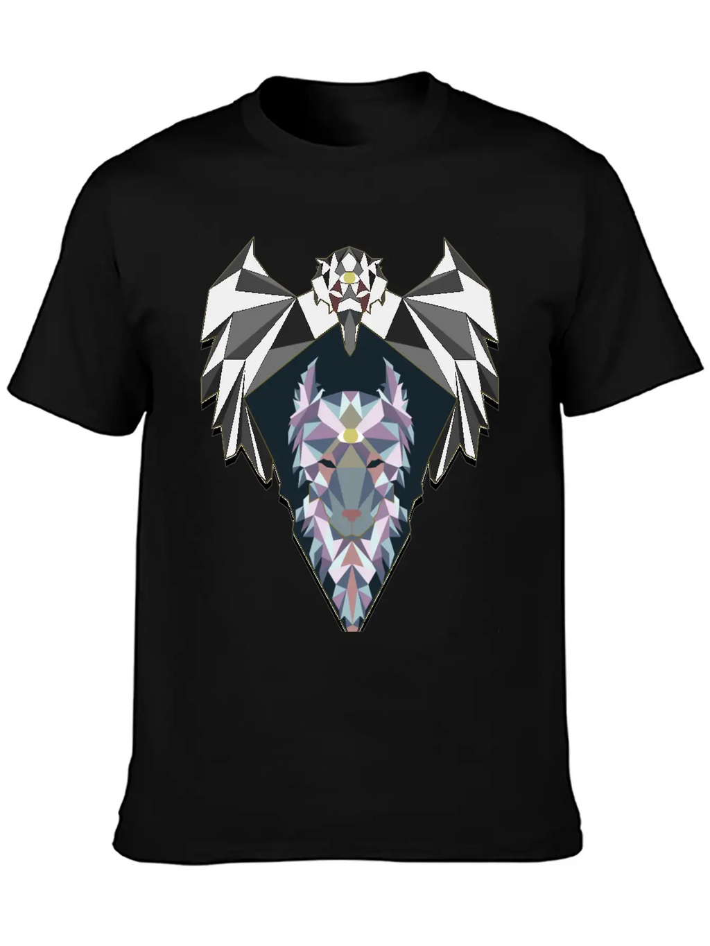 Raven And Wolf Unisex Casual T-Shirt – Clean Design For Daily Comfort