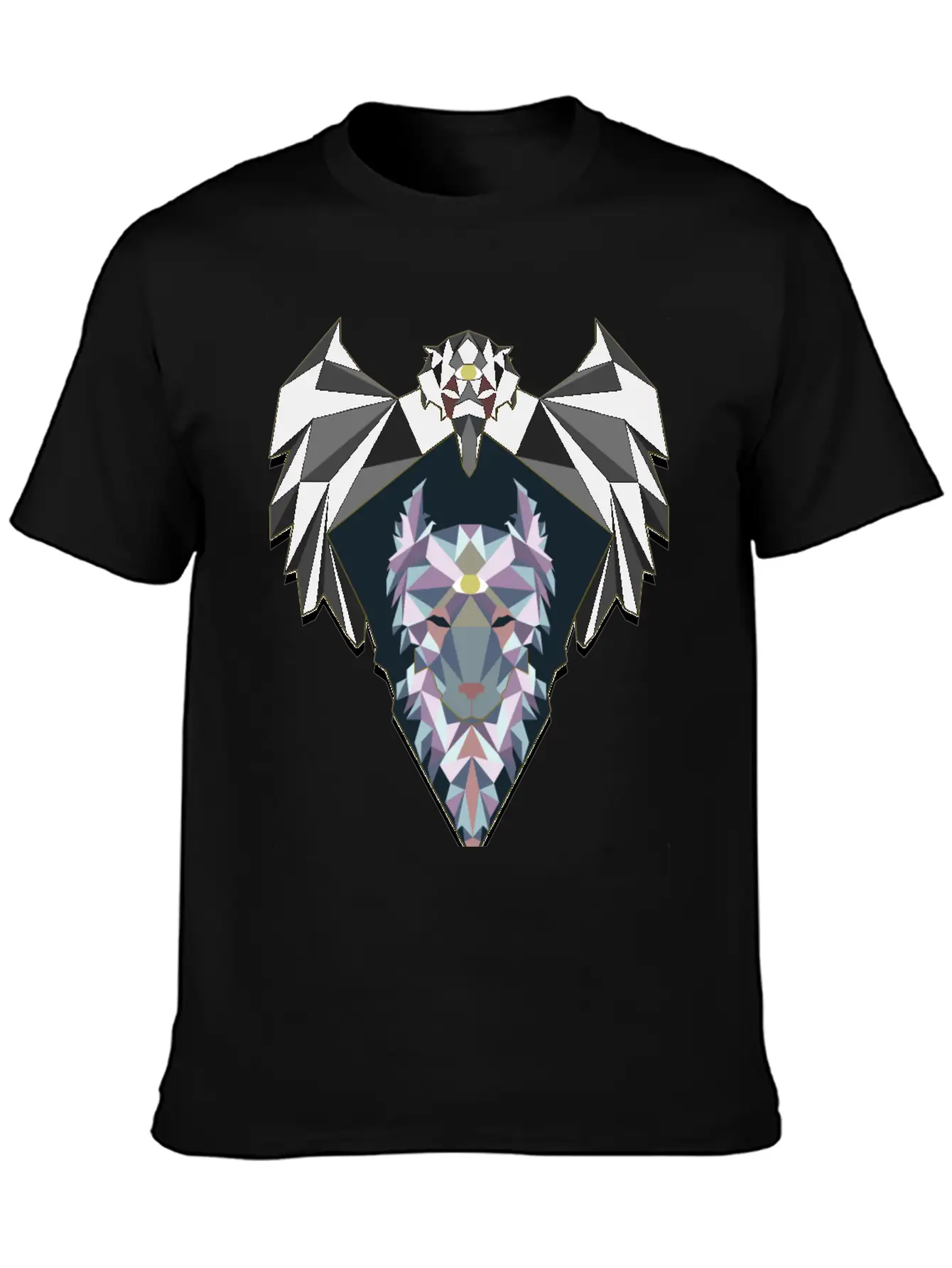 Raven And Wolf Unisex Casual T-Shirt – Clean Design For Daily Comfort