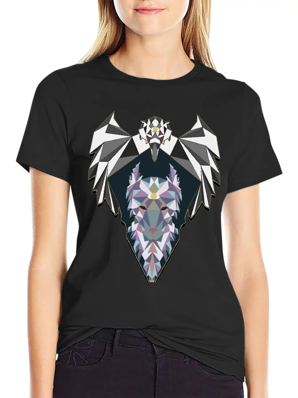 Raven And Wolf Unisex Casual T-Shirt – Clean Design For Daily Comfort