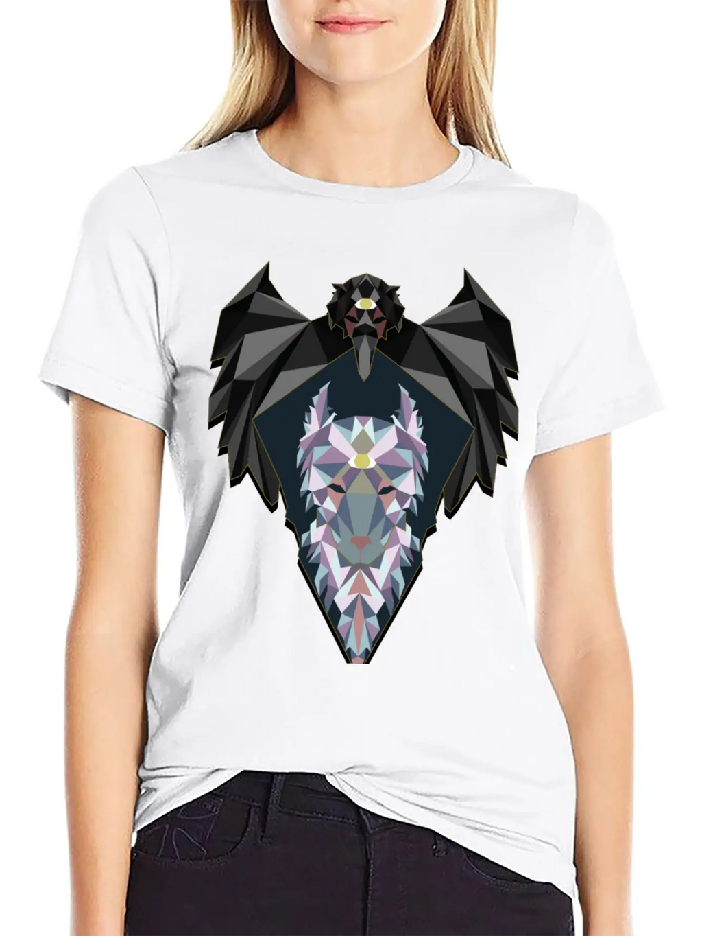 Raven And Wolf Unisex Casual T-Shirt – Clean Design For Daily Comfort