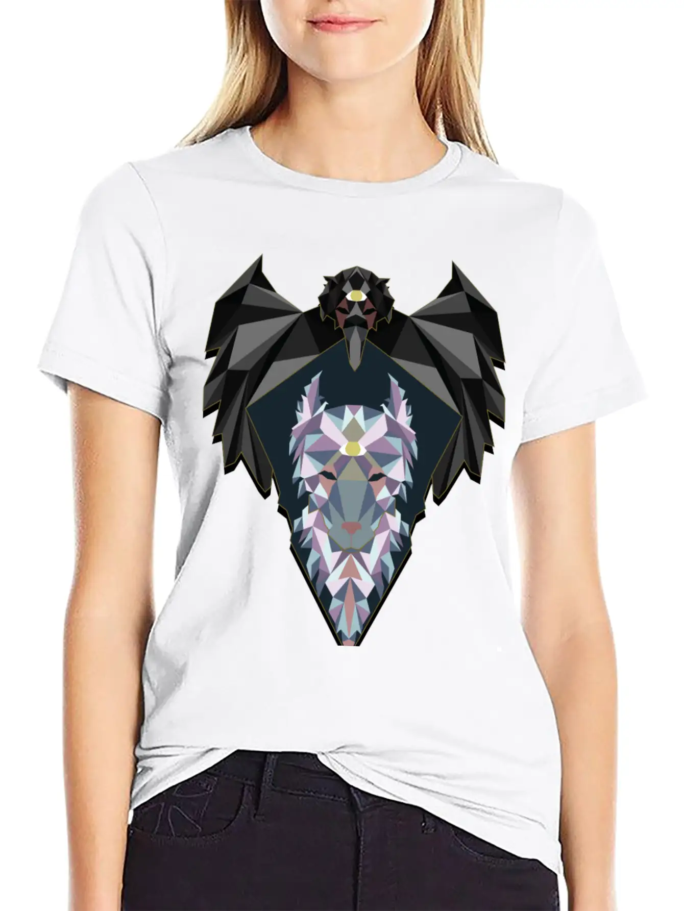 Raven And Wolf Unisex Casual T-Shirt – Clean Design For Daily Comfort