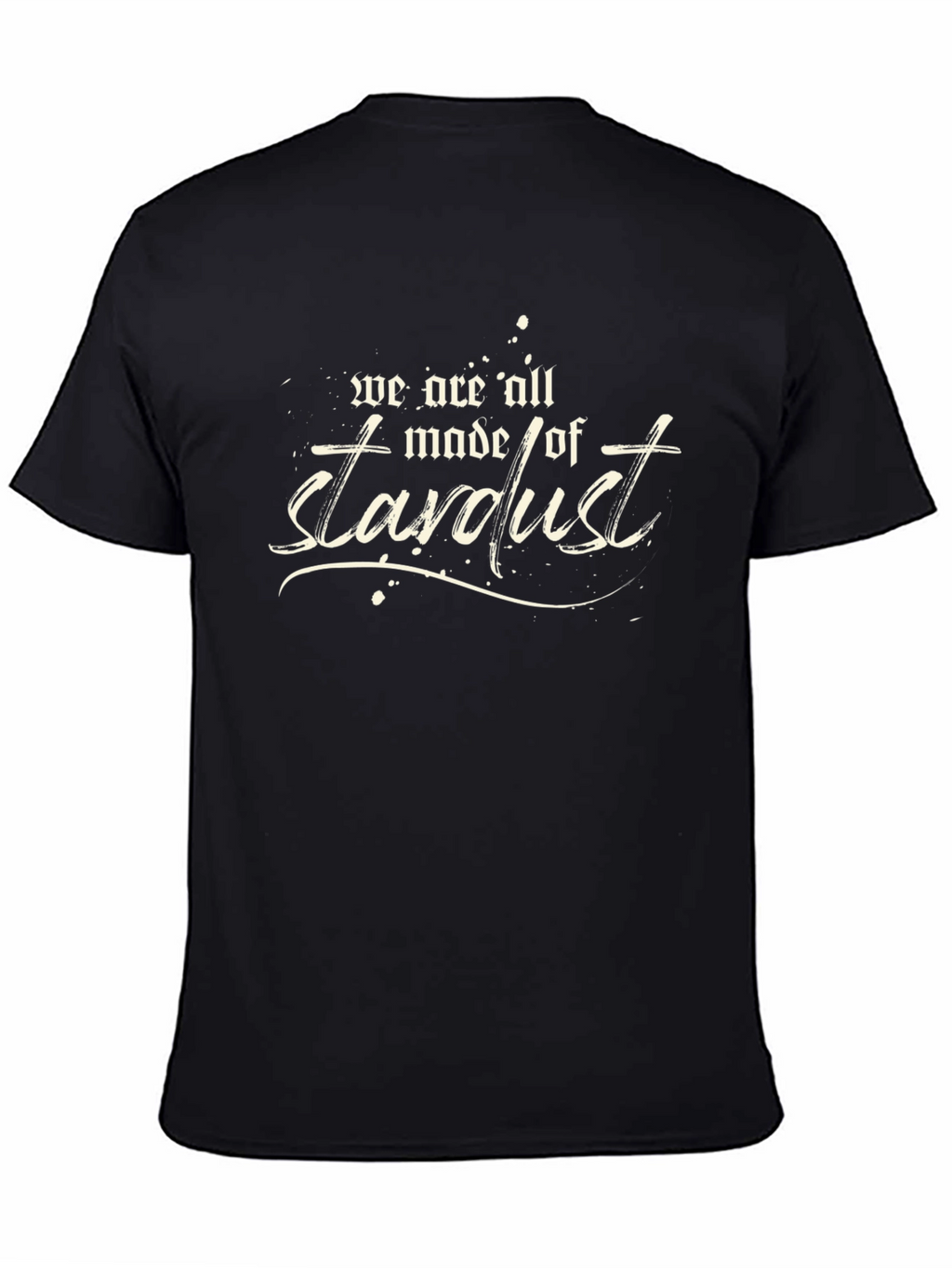 Stardust Graphic Print Black T-Shirt