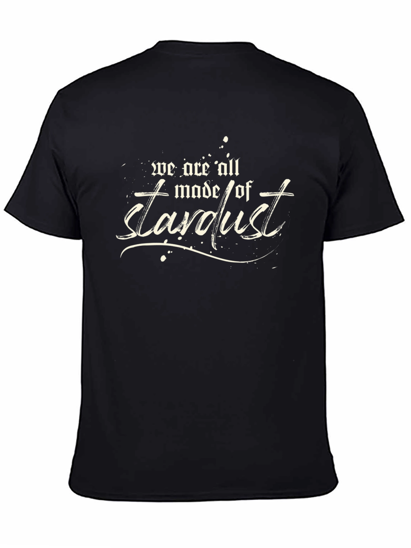 Stardust Graphic Print Black T-Shirt