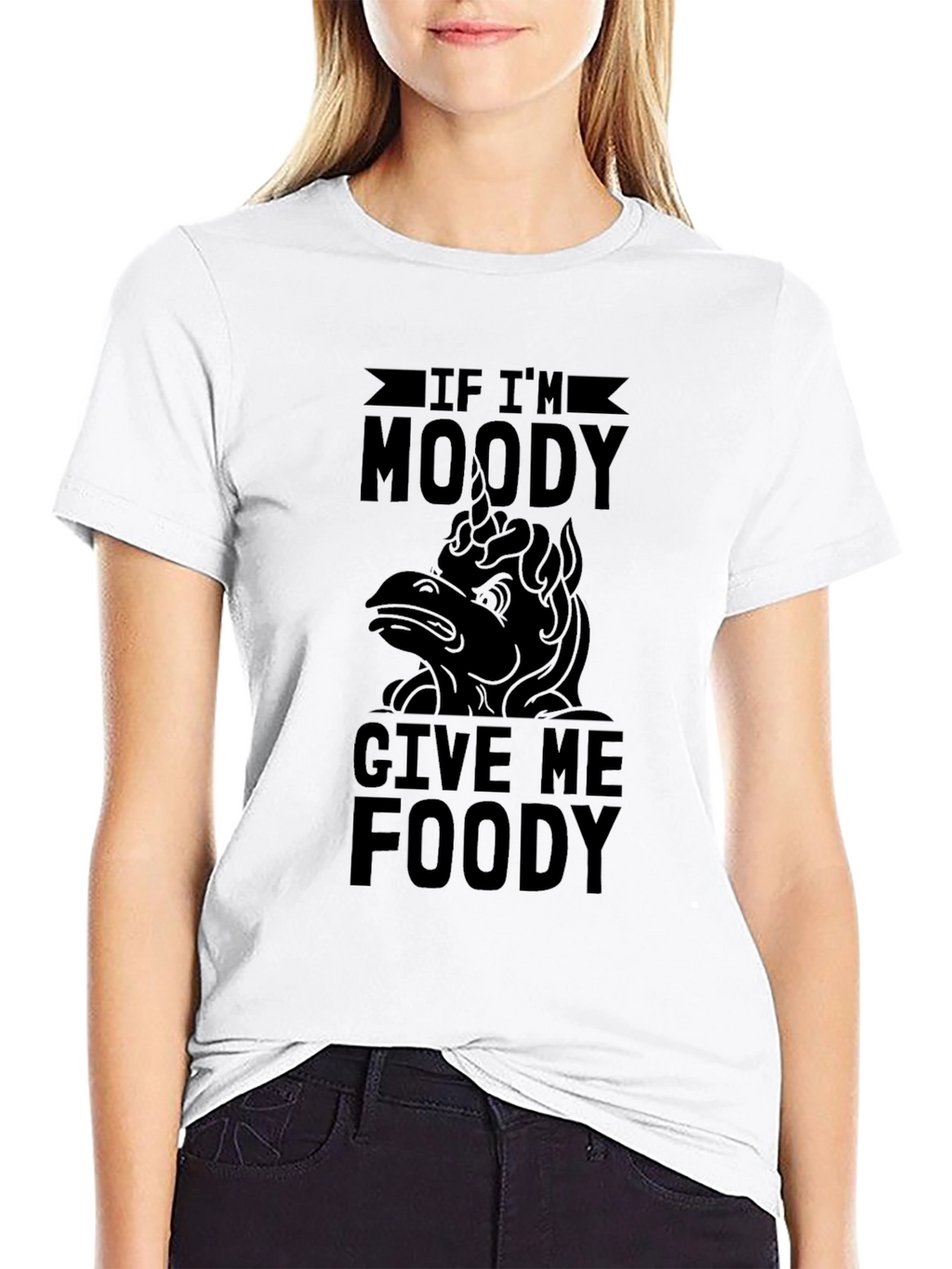Moody Unicorn Funny Graphic T-Shirt