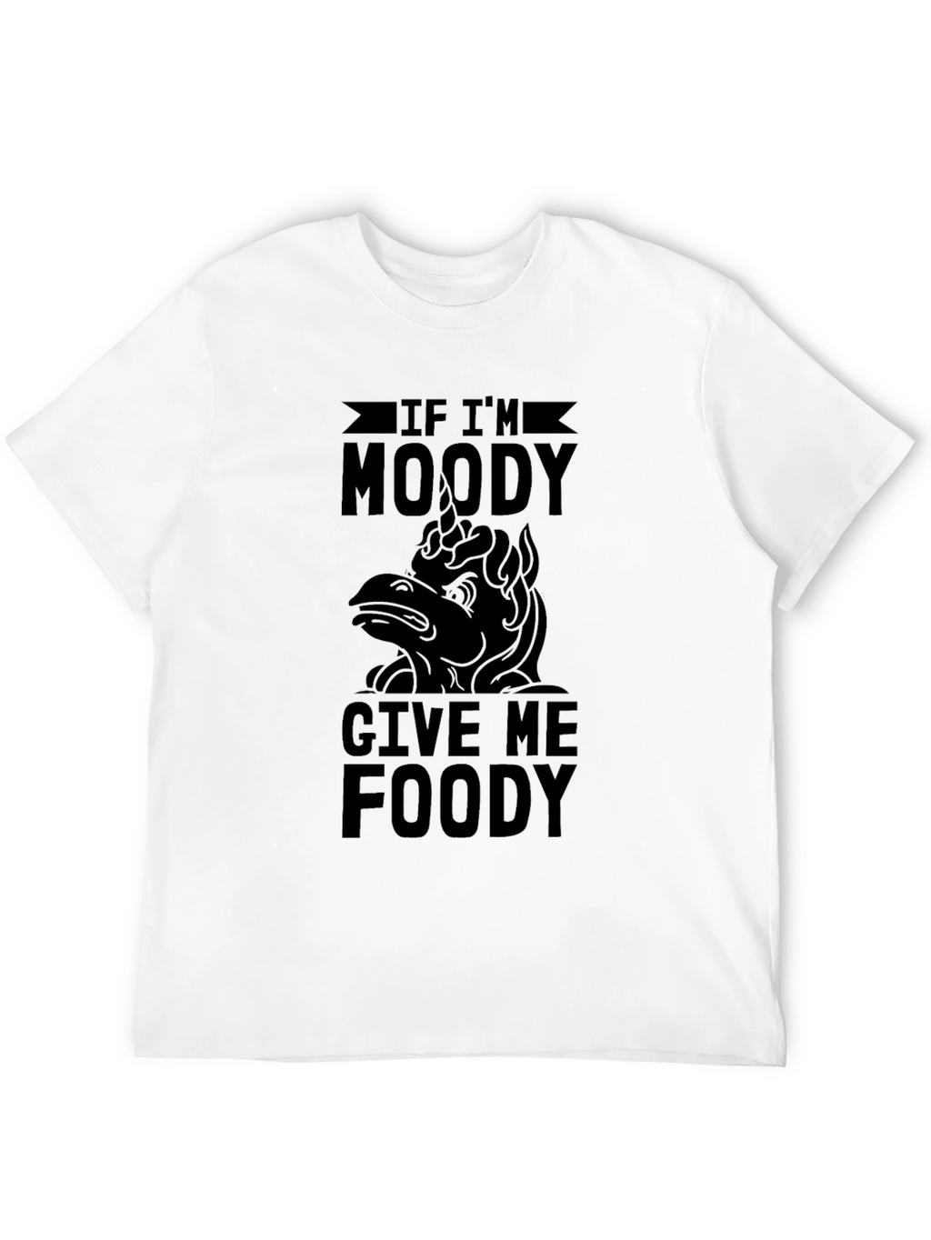 Moody Unicorn Funny Graphic T-Shirt