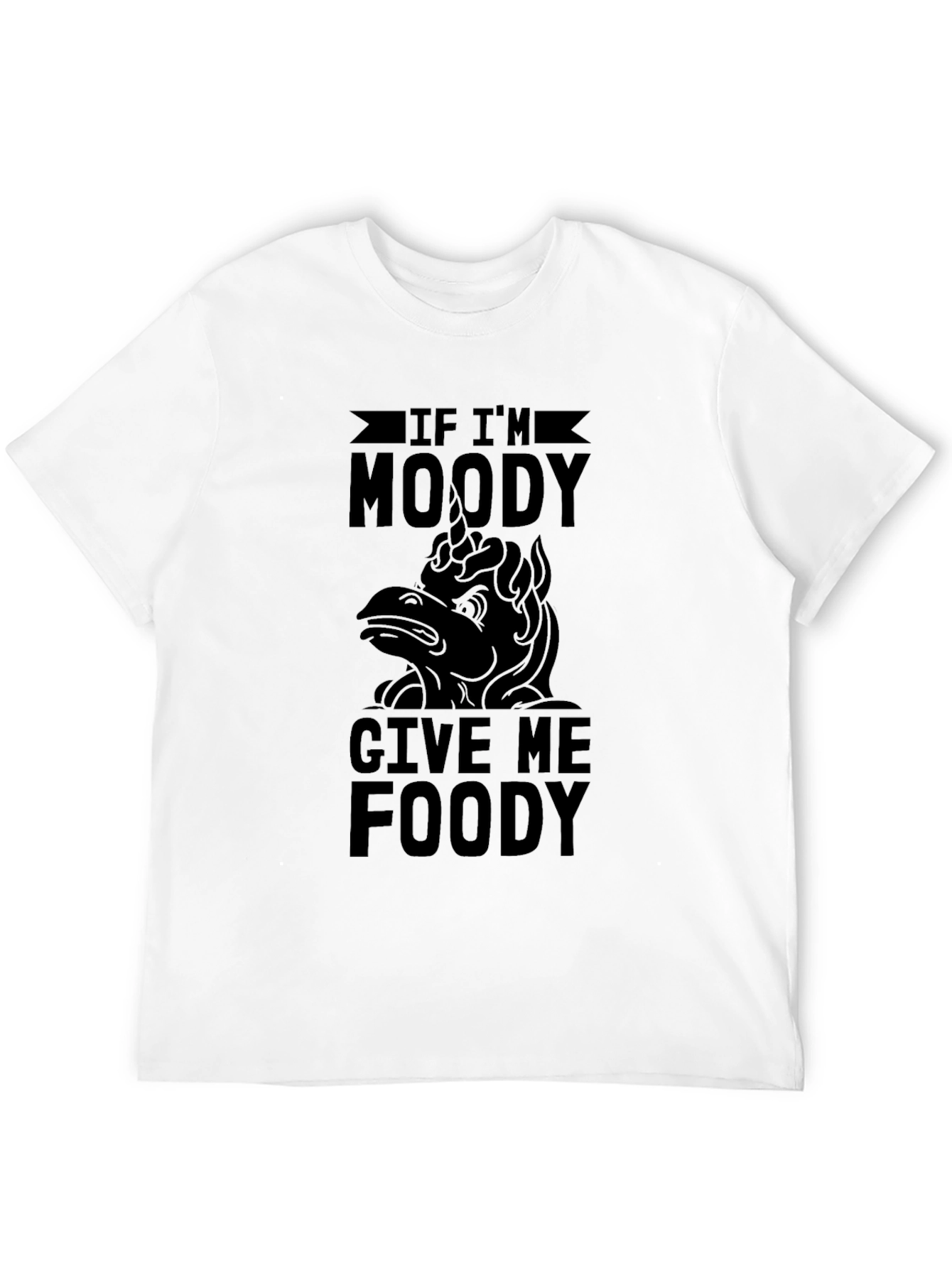 Moody Unicorn Funny Graphic T-Shirt