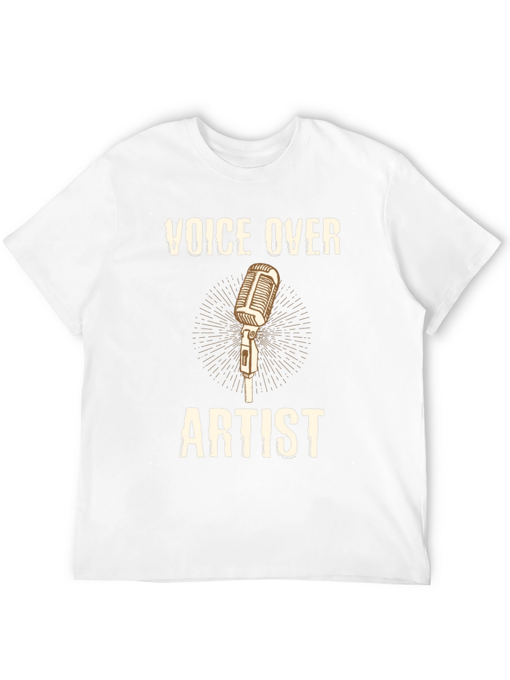 Voice Over Artist T-Shirt Microphone Design